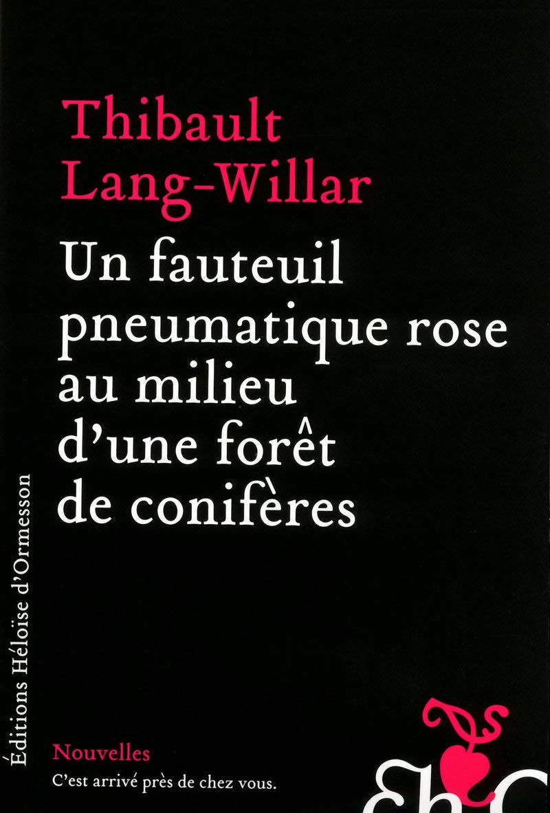 Un fauteuil pneumatique rose au milieu d'une forêt de conifères Contemporary literature