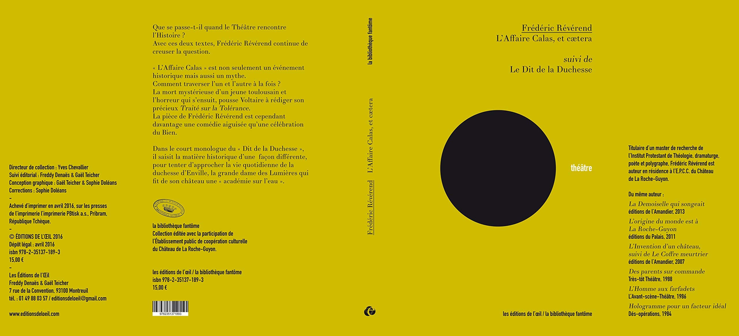 L'Affaire Calas, et caetera suivi de Le Dit de la Duchesse book