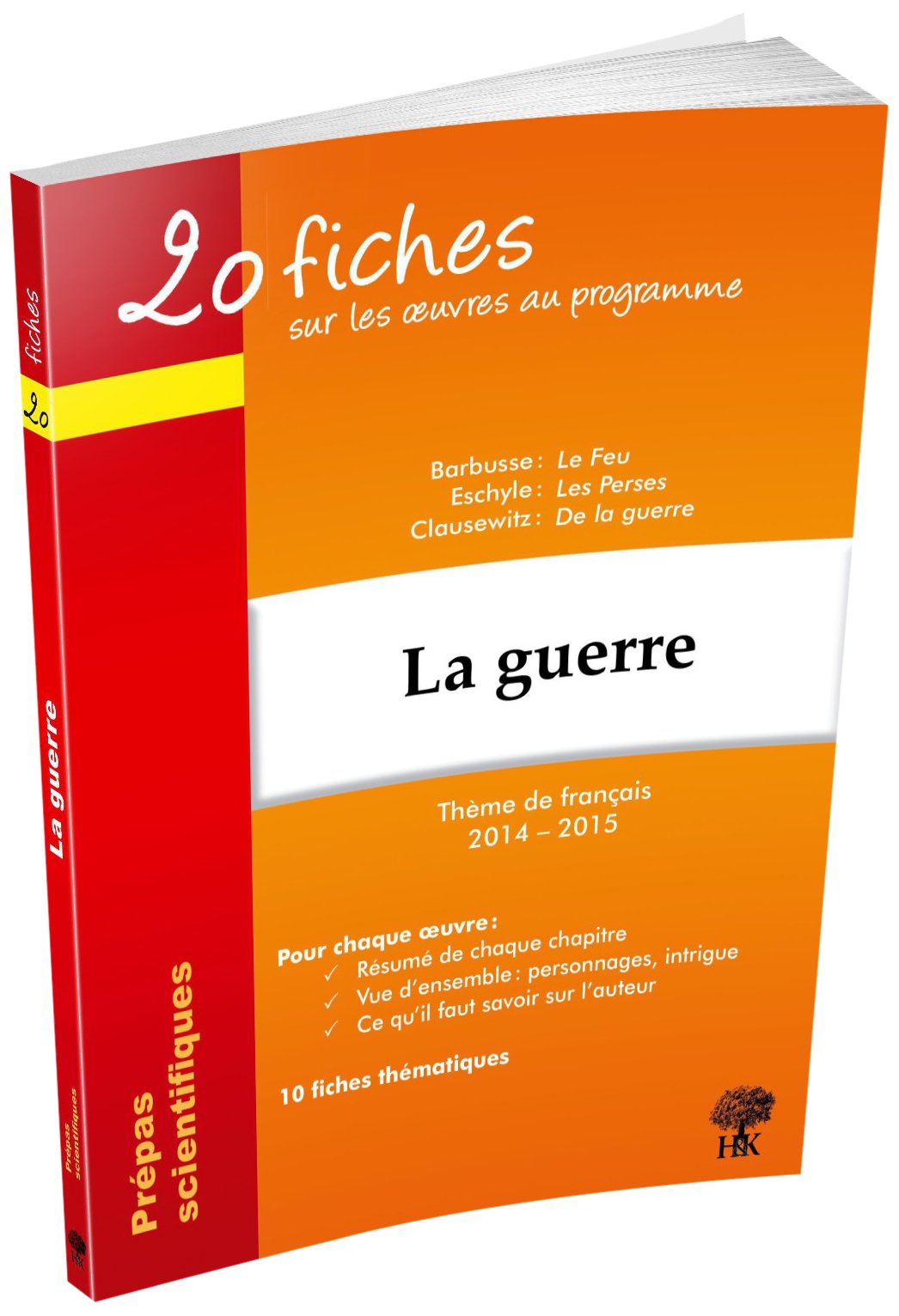 20 fiches sur les oeuvres au programme: La guerre book