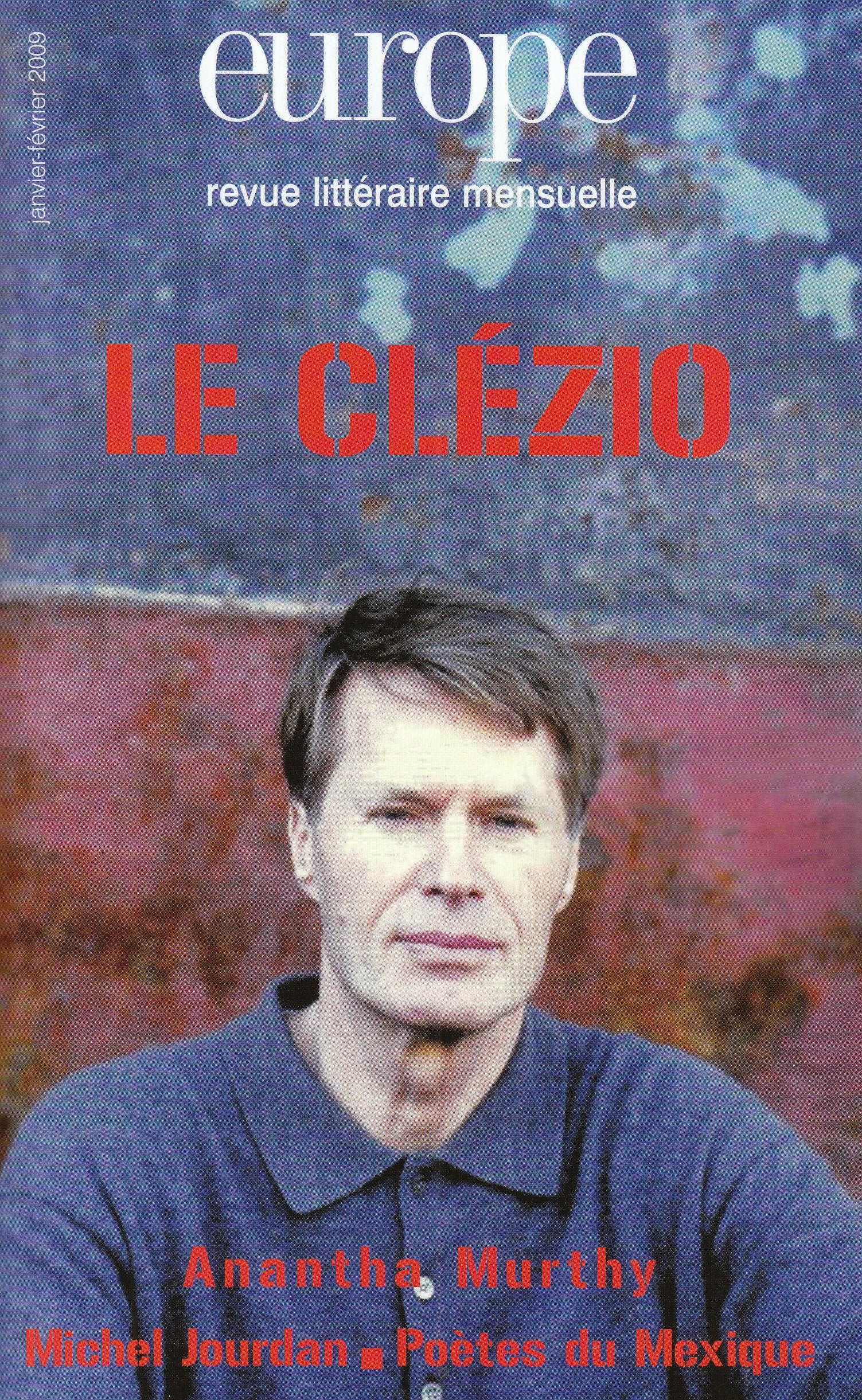 Europe J.M.G le Clezio , Anantha Murthy, Michel Jourdan book