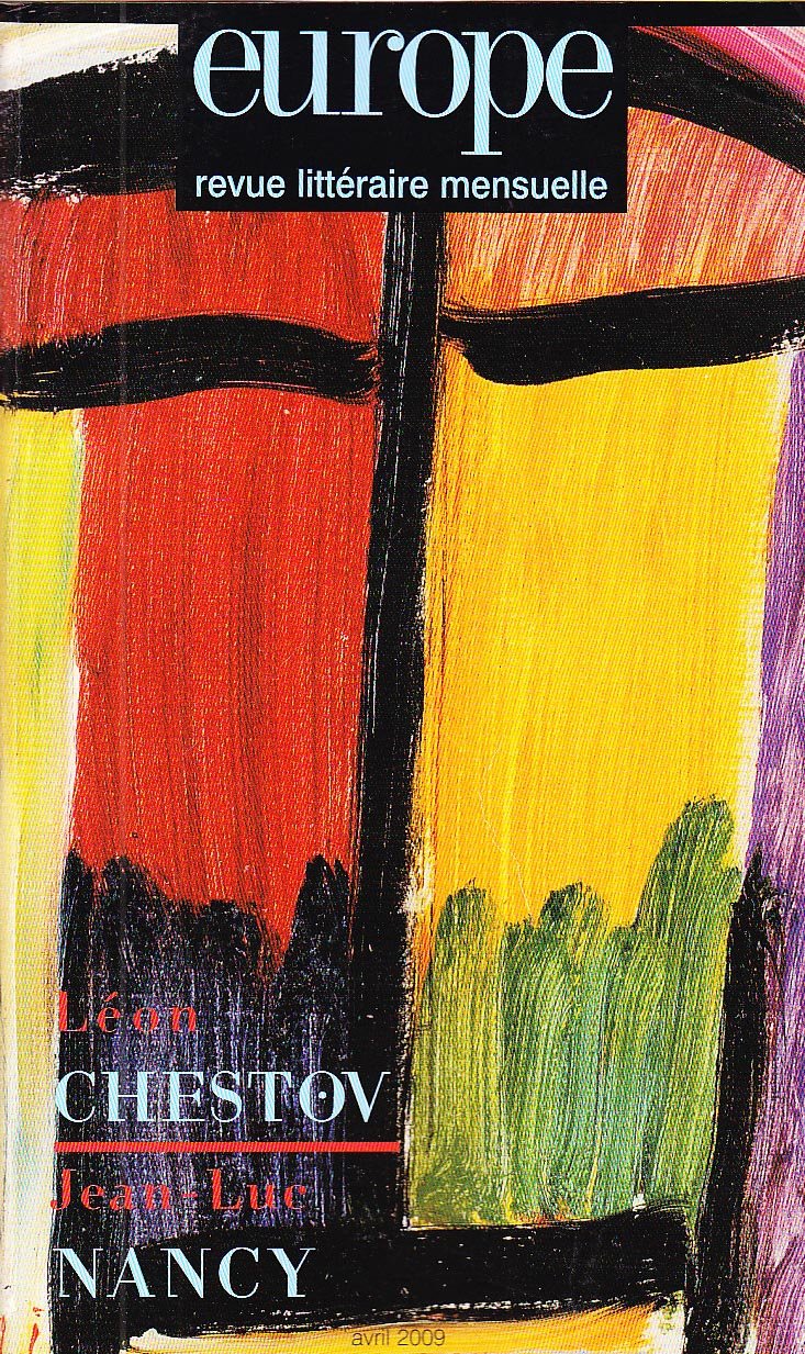LEON CHESTOV/JEAN LUC NANCY (0000) book