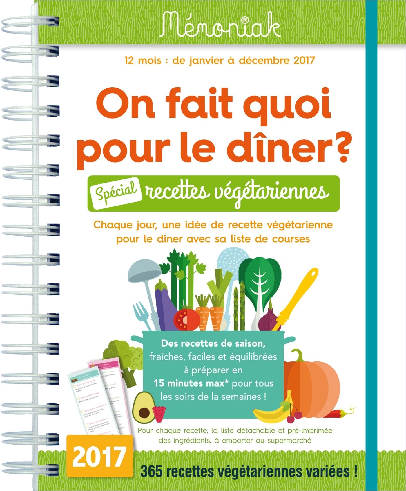 On fait quoi pour le dîner Spécial recettes végétariennes Mémoniak 2017 book
