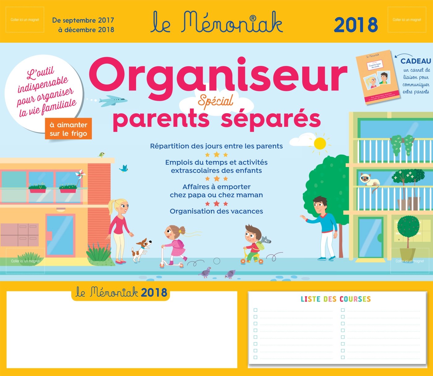Organiseur Parents séparés Mémoniak 2017-2018 book