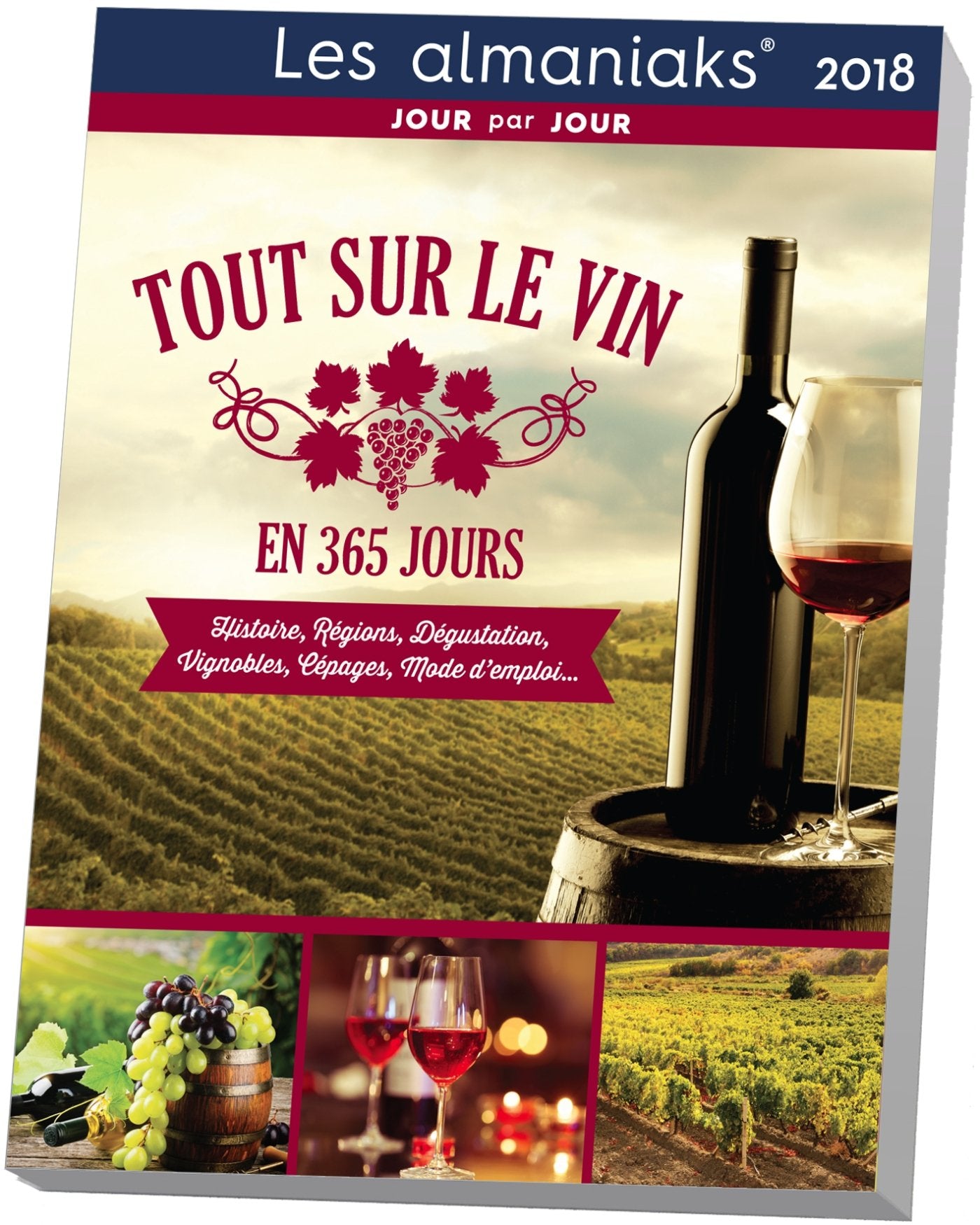 Almaniak Tout sur le vin en 365 jours 2018 book
