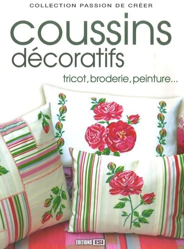 Coussins décoratifs: Tricot, broderie, peinture... Books