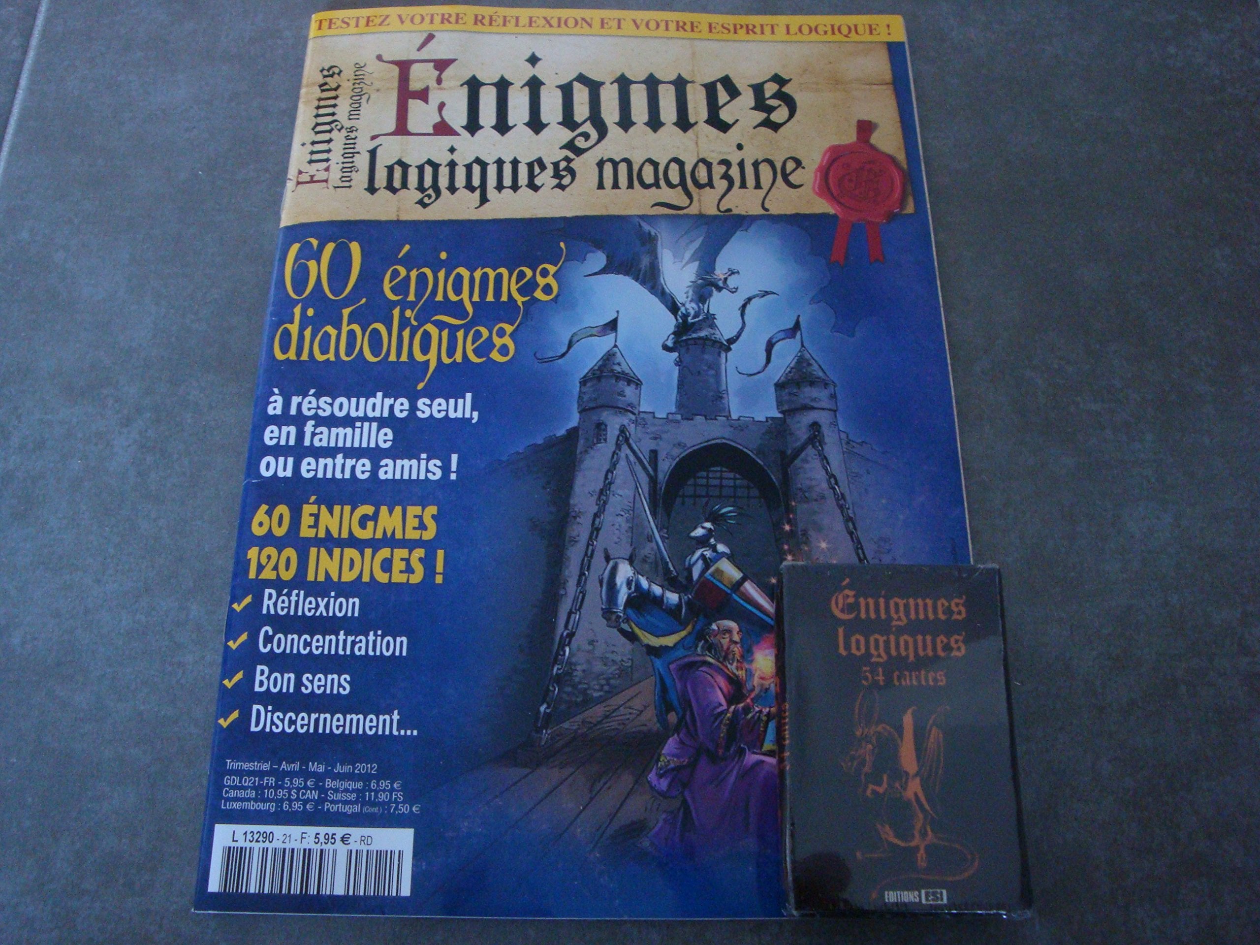 Enigmes logiques: 54 cartes book
