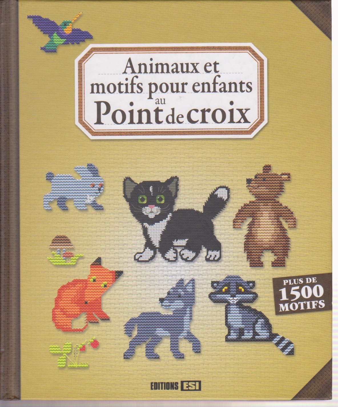 Animaux et Motifs pour Enfants au Point de Croix Books