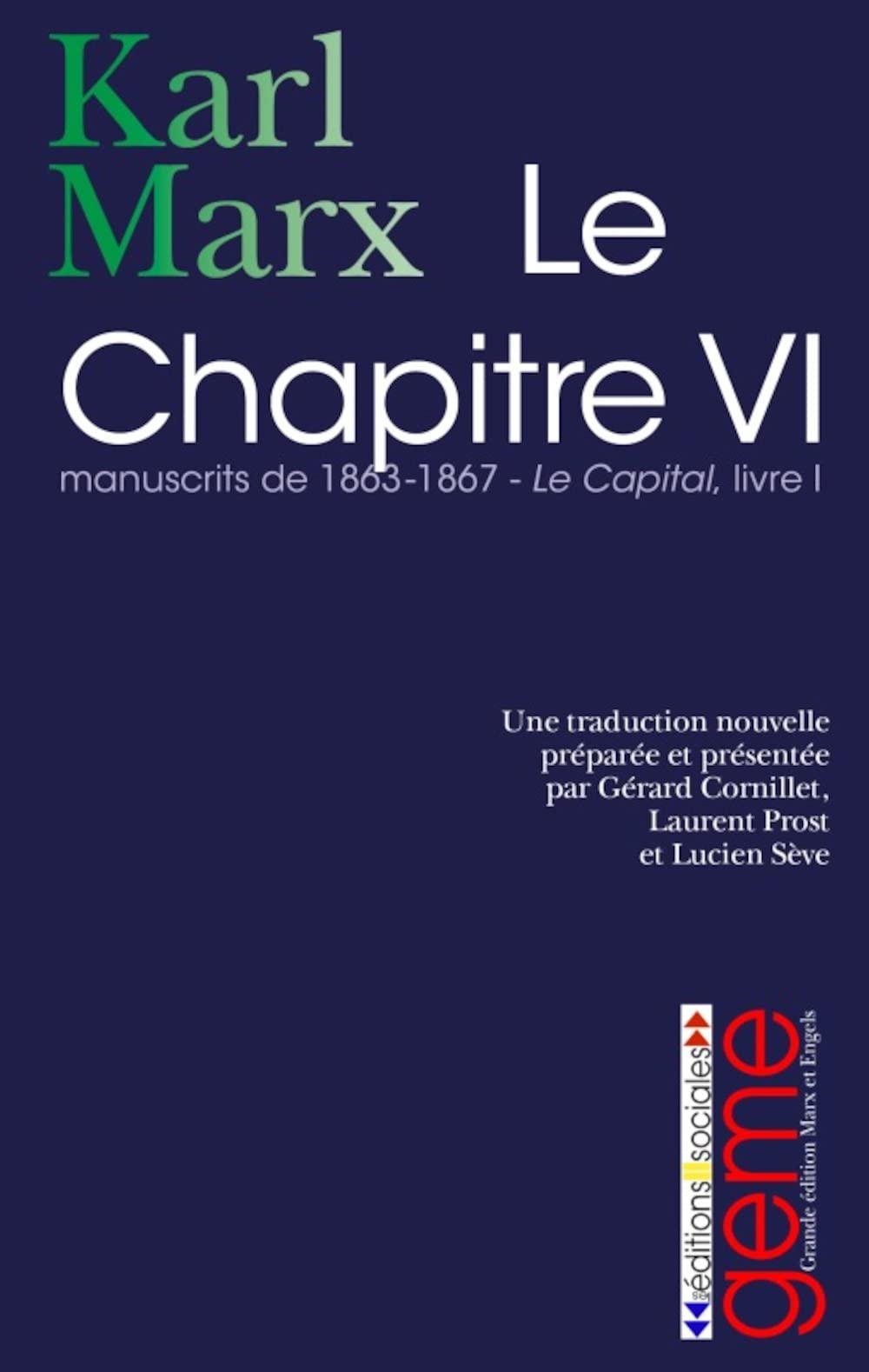 Le Chapitre VI: Manuscrits de 1863-1867, Le Capital Livre I book