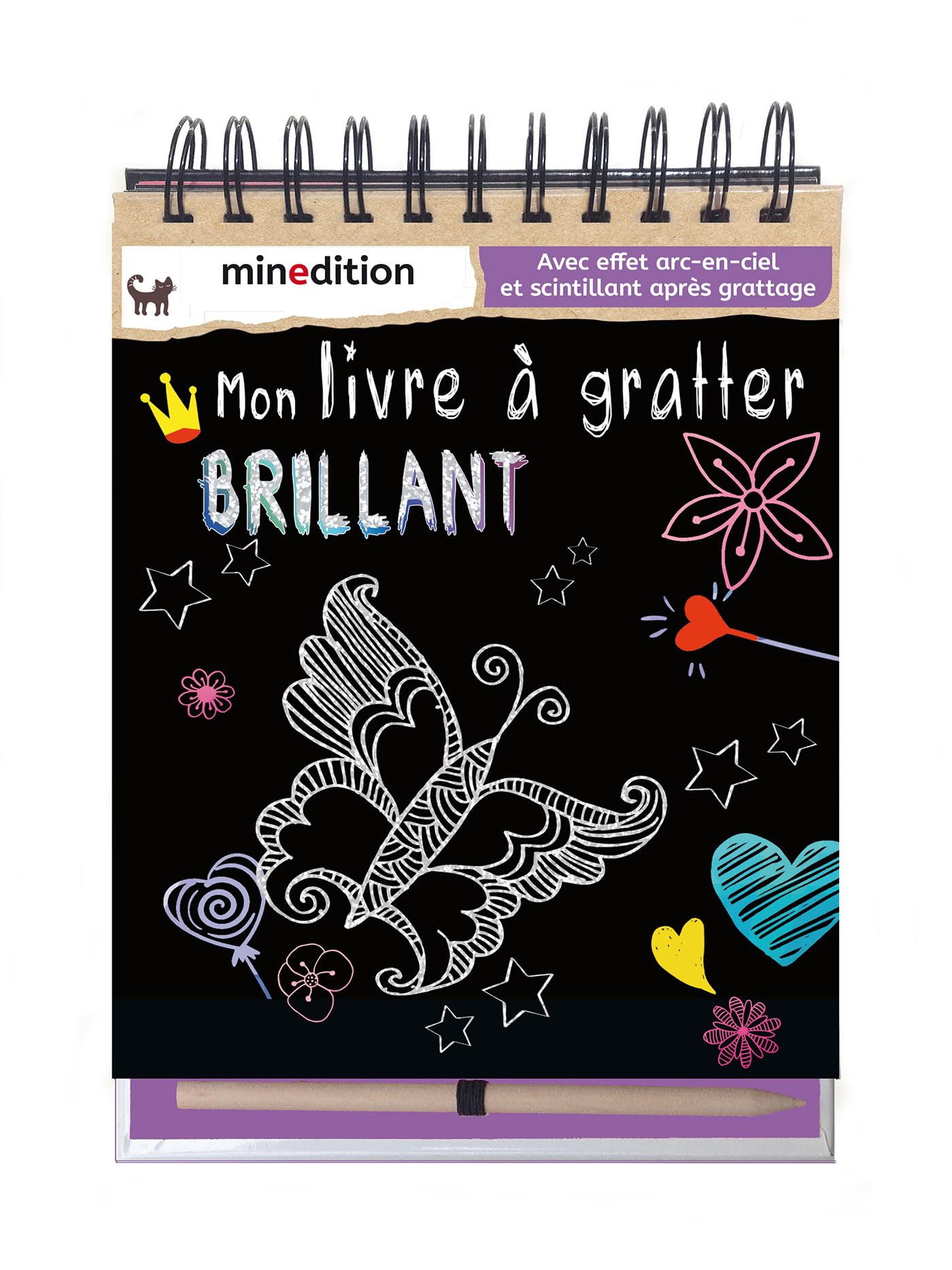 mon livre a gratter brillant: Avec un crayon en bois Tiptoi & Games
