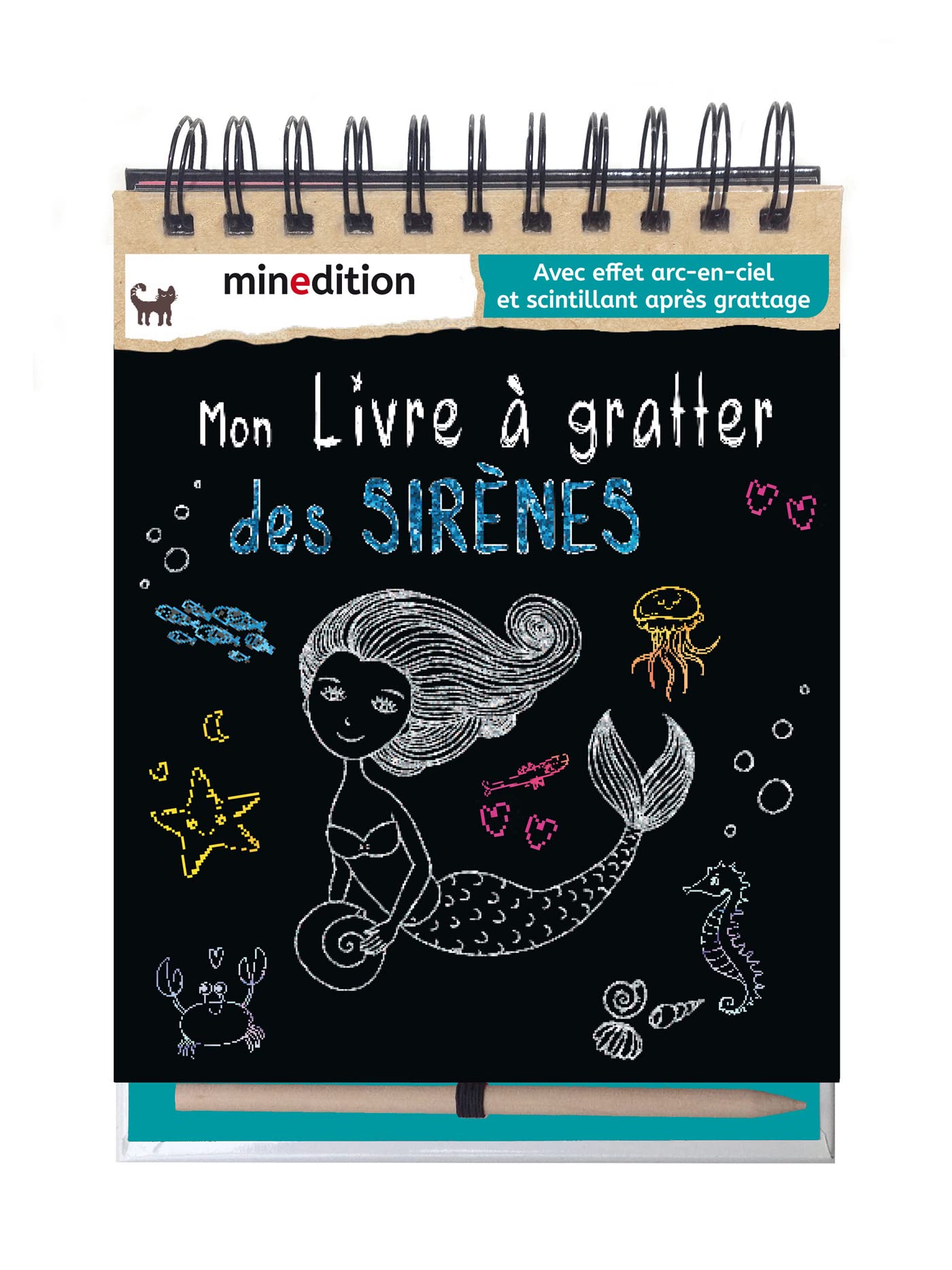 Mon livre à gratter des sirènes: Avec 1 crayon en bois Children's books