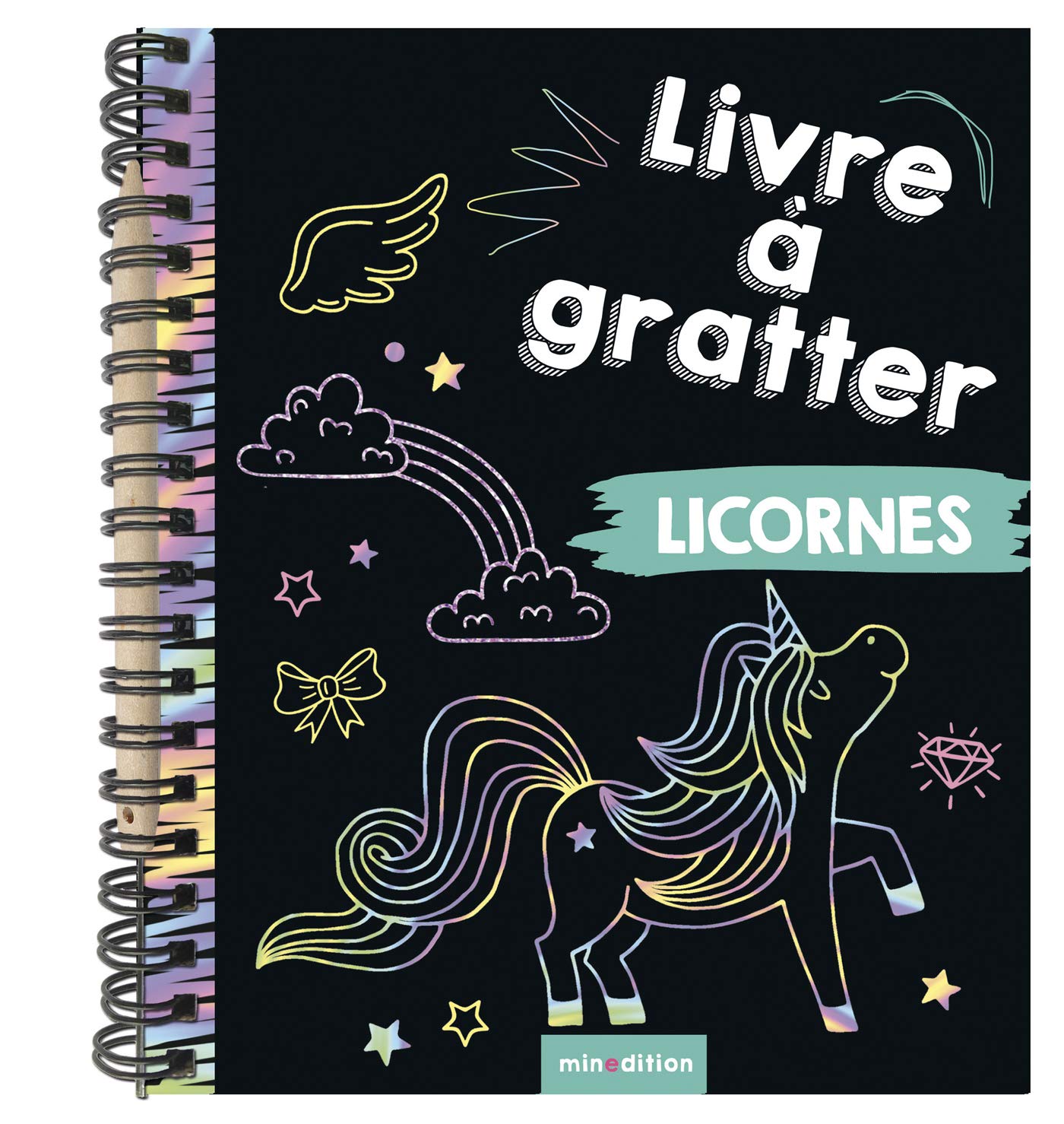 Livre à gratter Licornes (mini-livre) Children's books