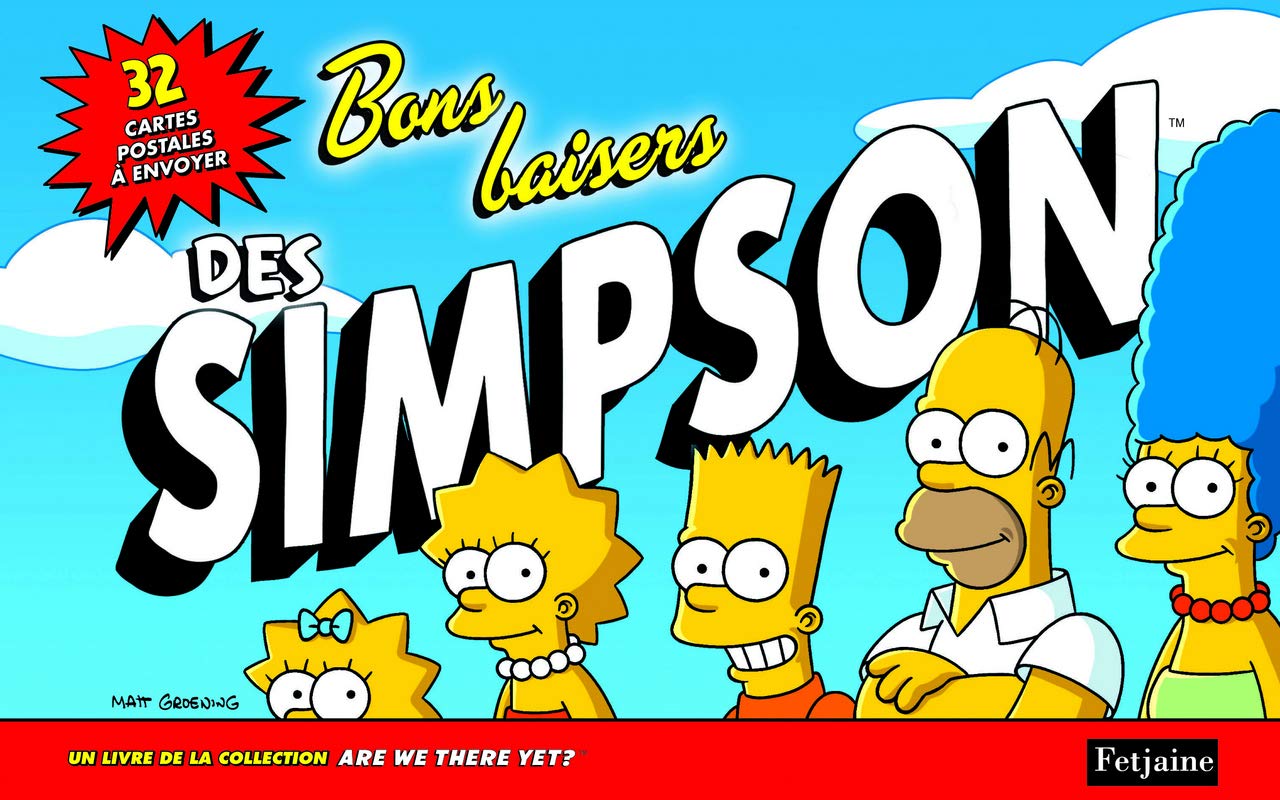 Bons baisers des Simpson. 32 cartes postales à envoyer book