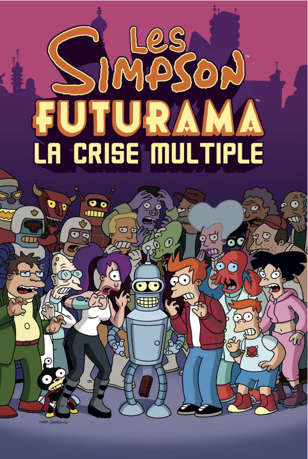 Les Simpson, Futurama: La crise multiple book