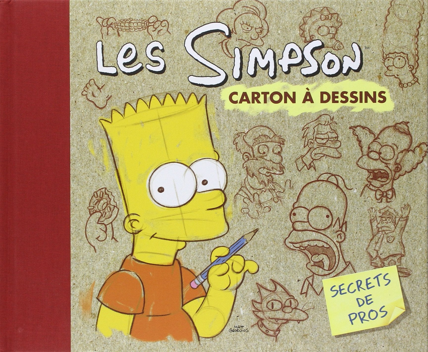 Les Simpson. Carton à dessins book