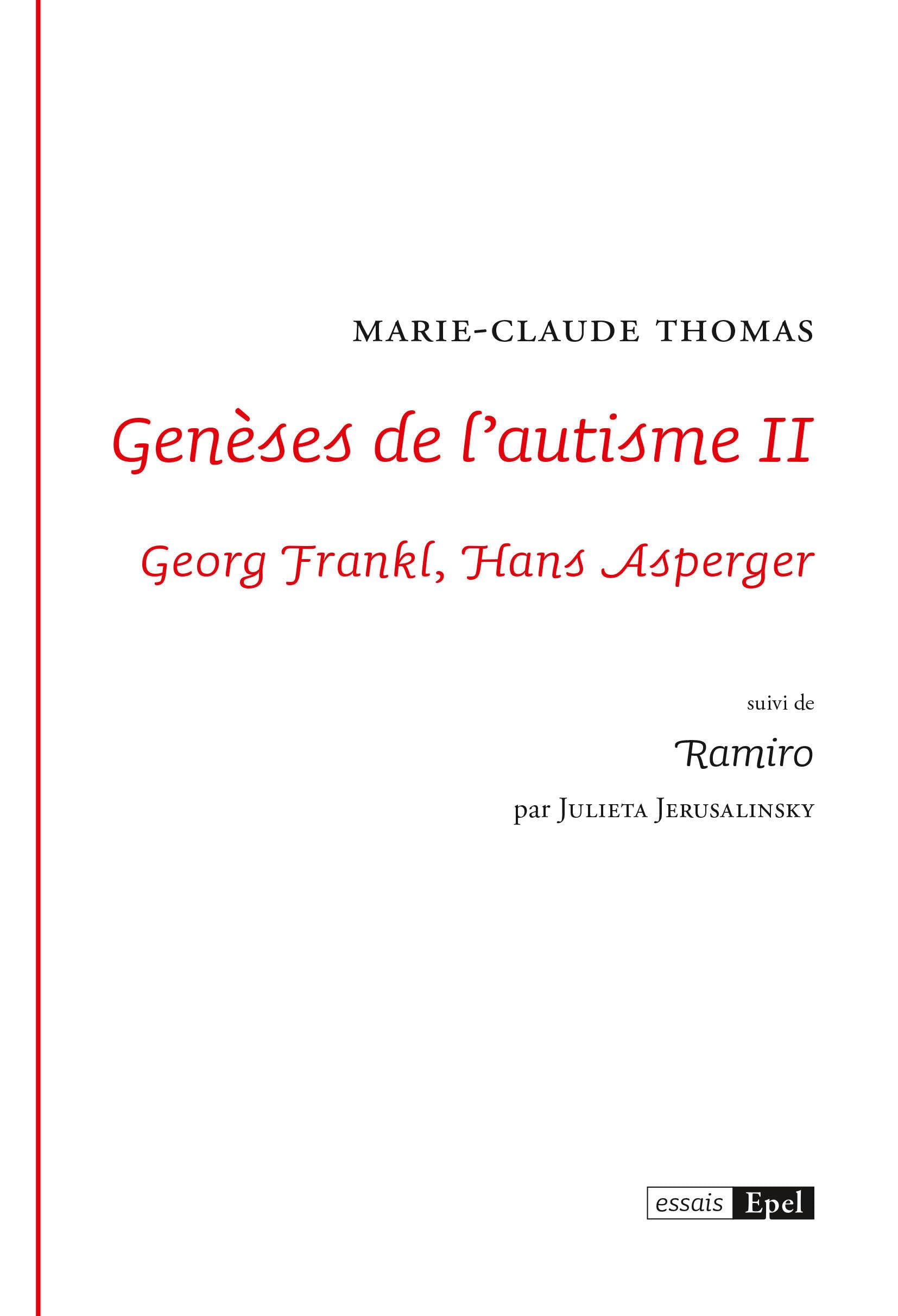 Genèses de l'autisme II: Georg Frankl, Hans Asperger book