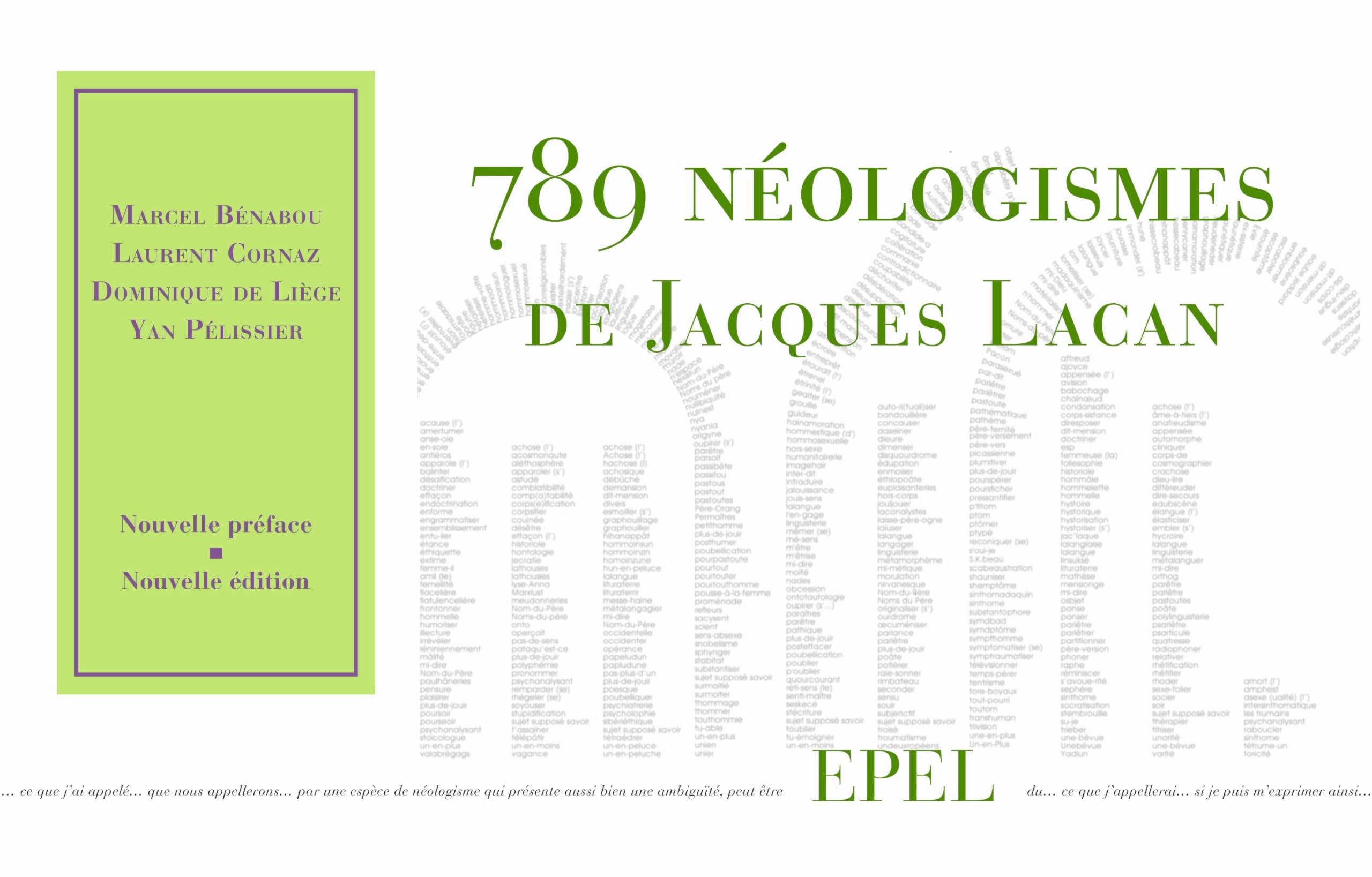 789 Néologismes de Jacques Lacan. nouvelle édition book