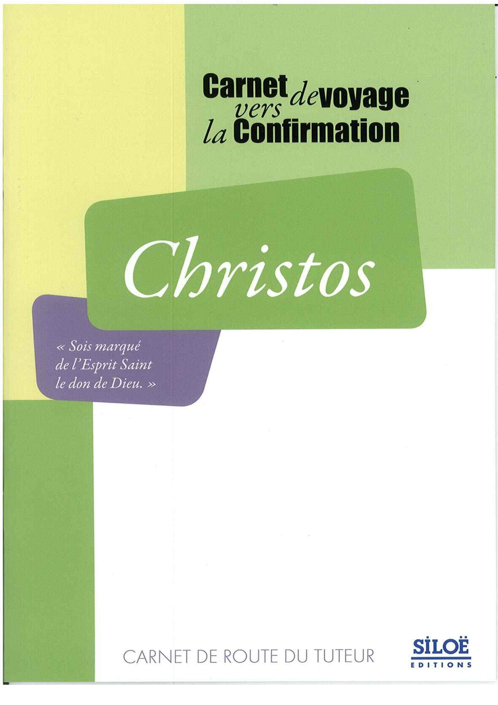 CHRISTOS - Carnet de route du Tuteur pour la confirmation Religion & Esotericism