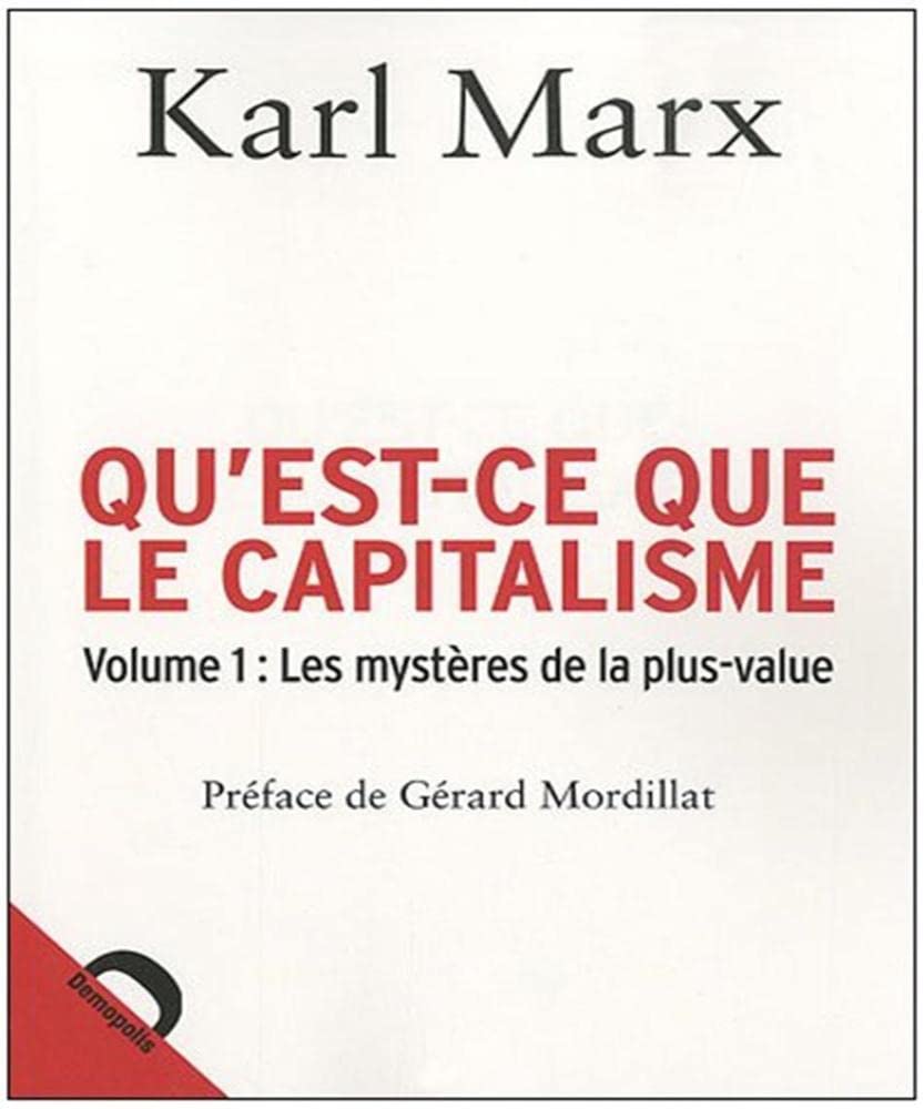 Qu'est ce que le capitalisme: Volume 1, Les mystères de la plus-value book