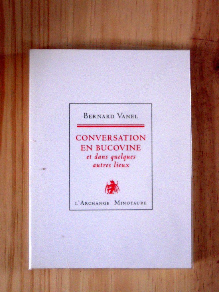 Conversation en Bucovine et dans quelques autres lieux book