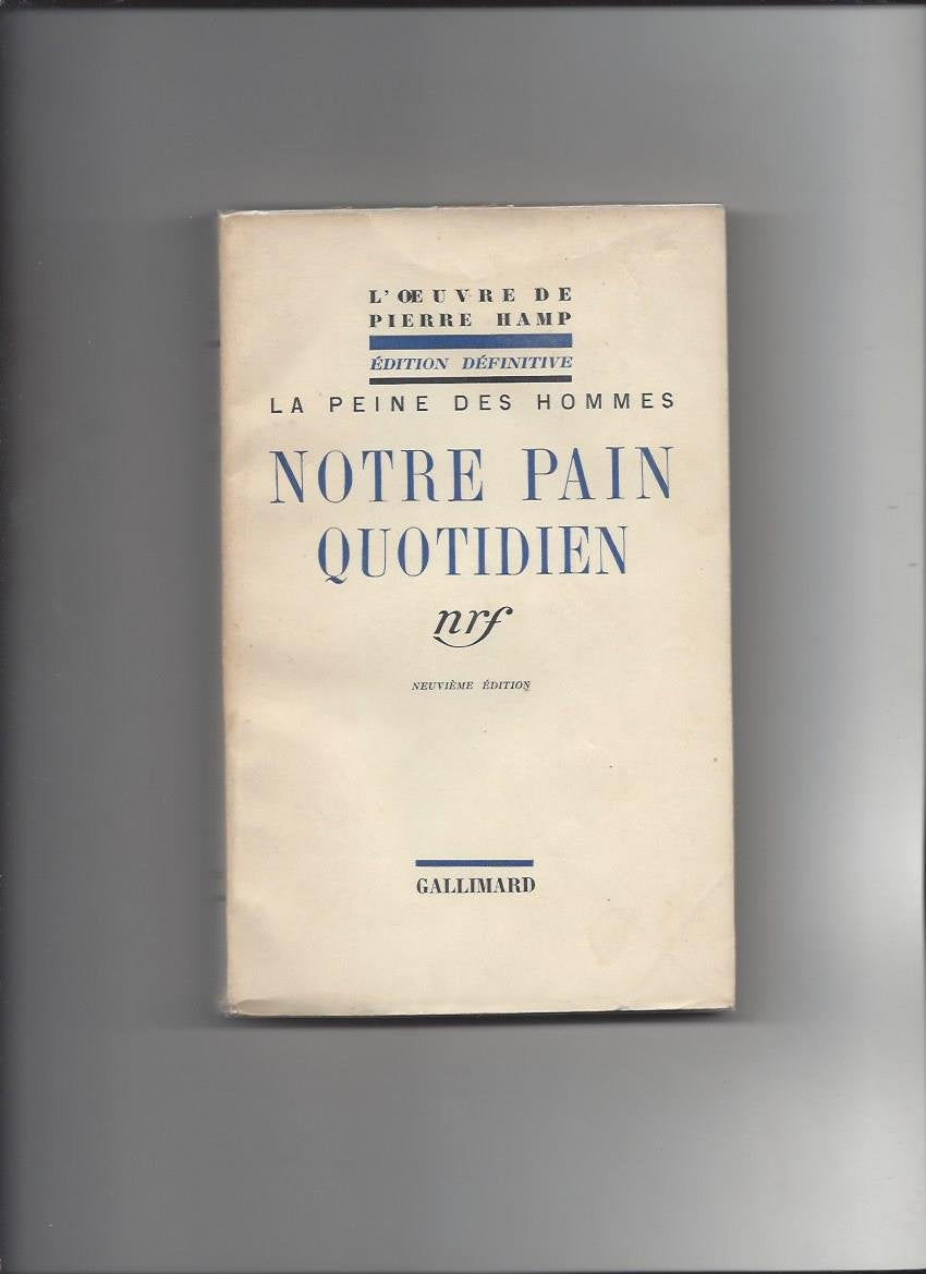 Notre pain quotidien book