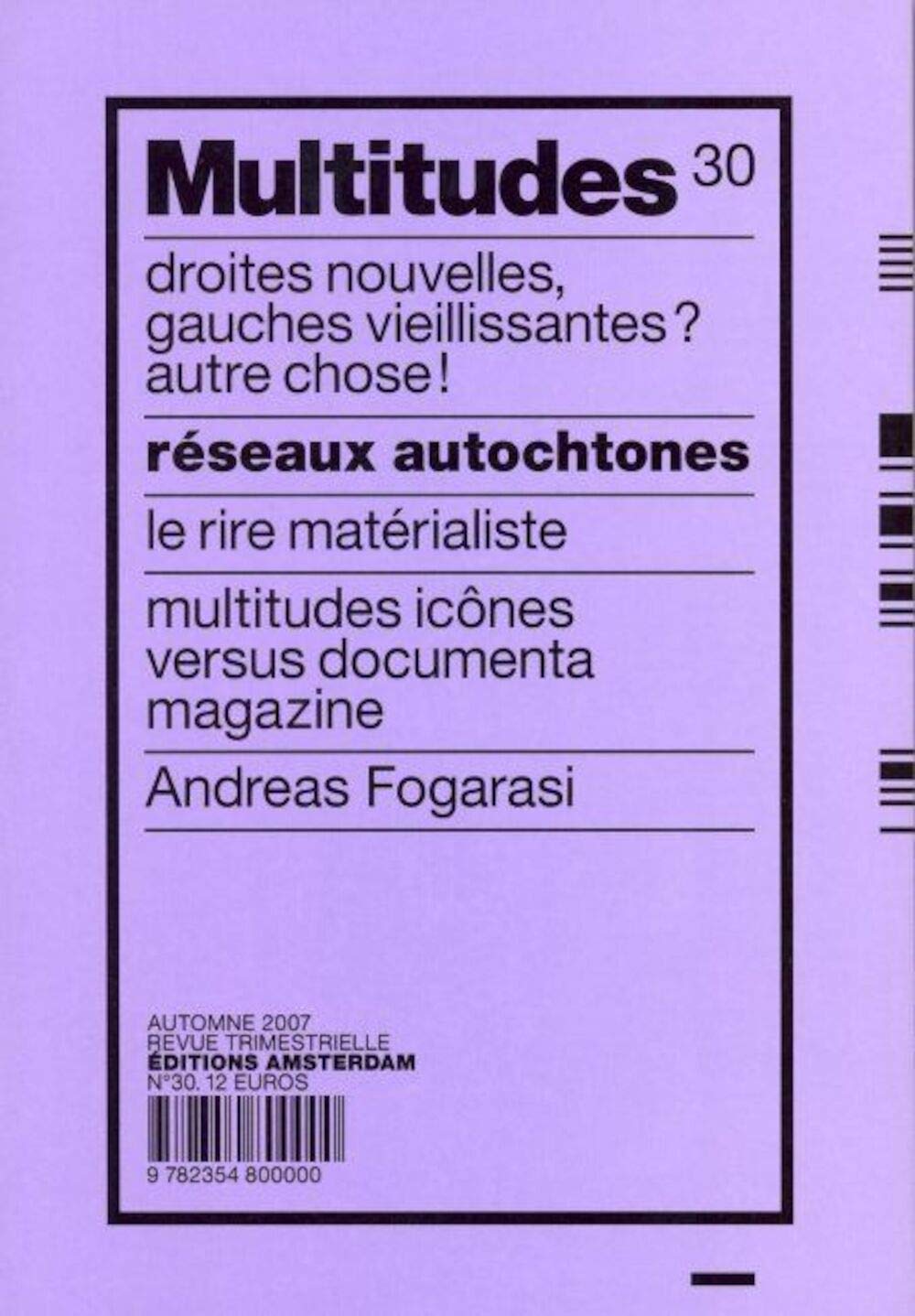 Multitudes N°30 / Autochtones: Revue Trimestrielle book