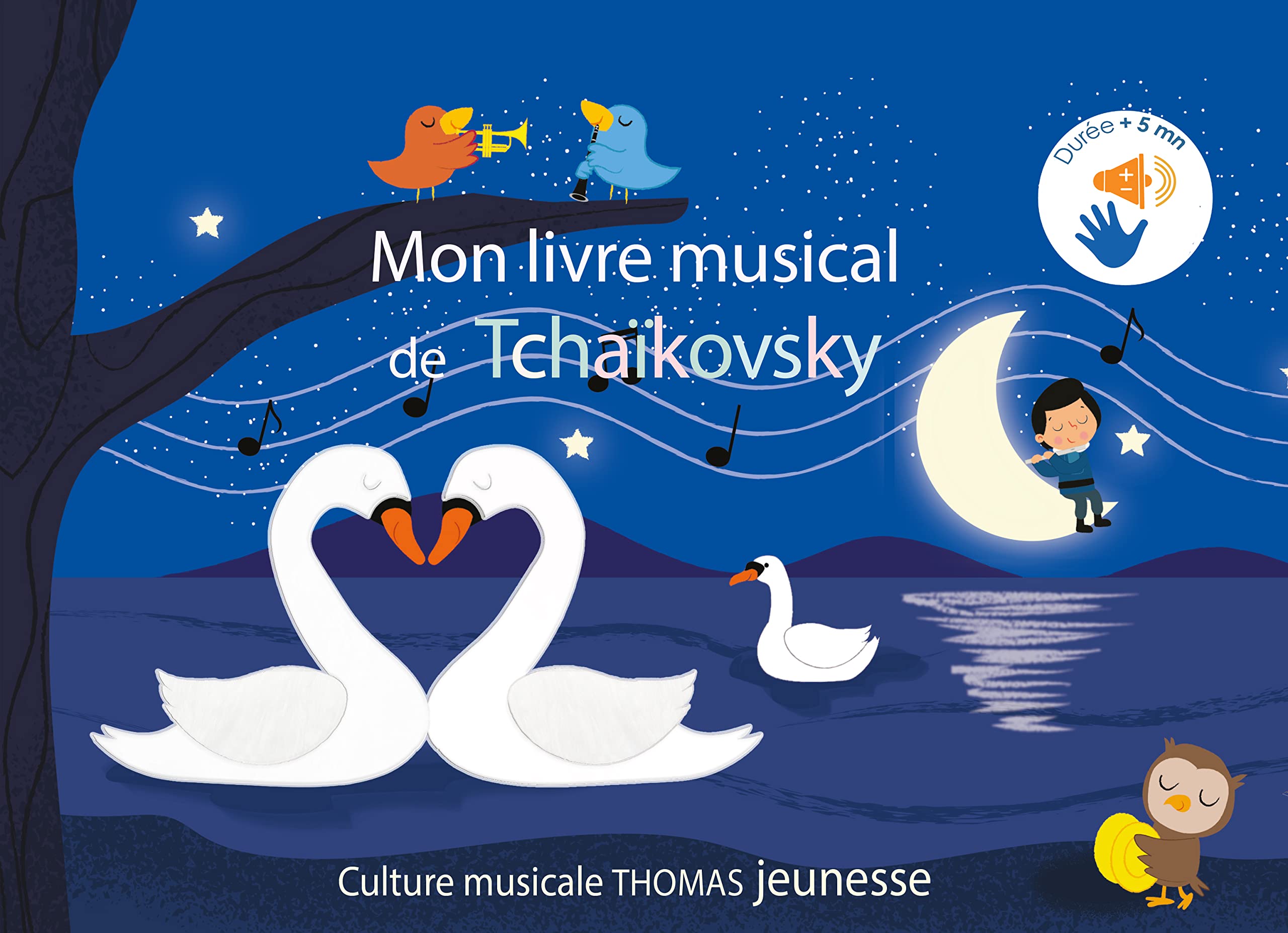 Mon livre musical de Tchaïkovsky: Livre sonore bébé à toucher dès 6 mois avec grandes piles AAA alcalines incluses Non-fiction