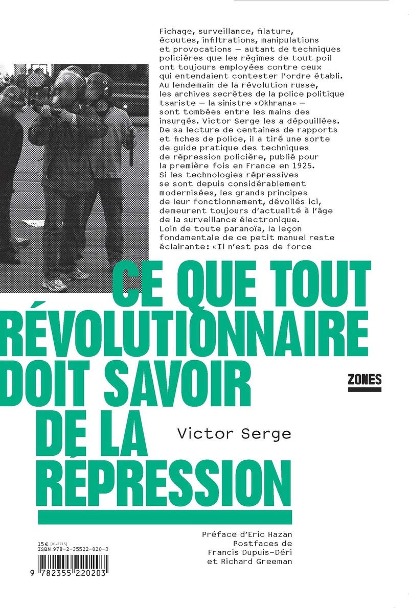 Ce que tout révolutionnaire doit savoir de la répression book