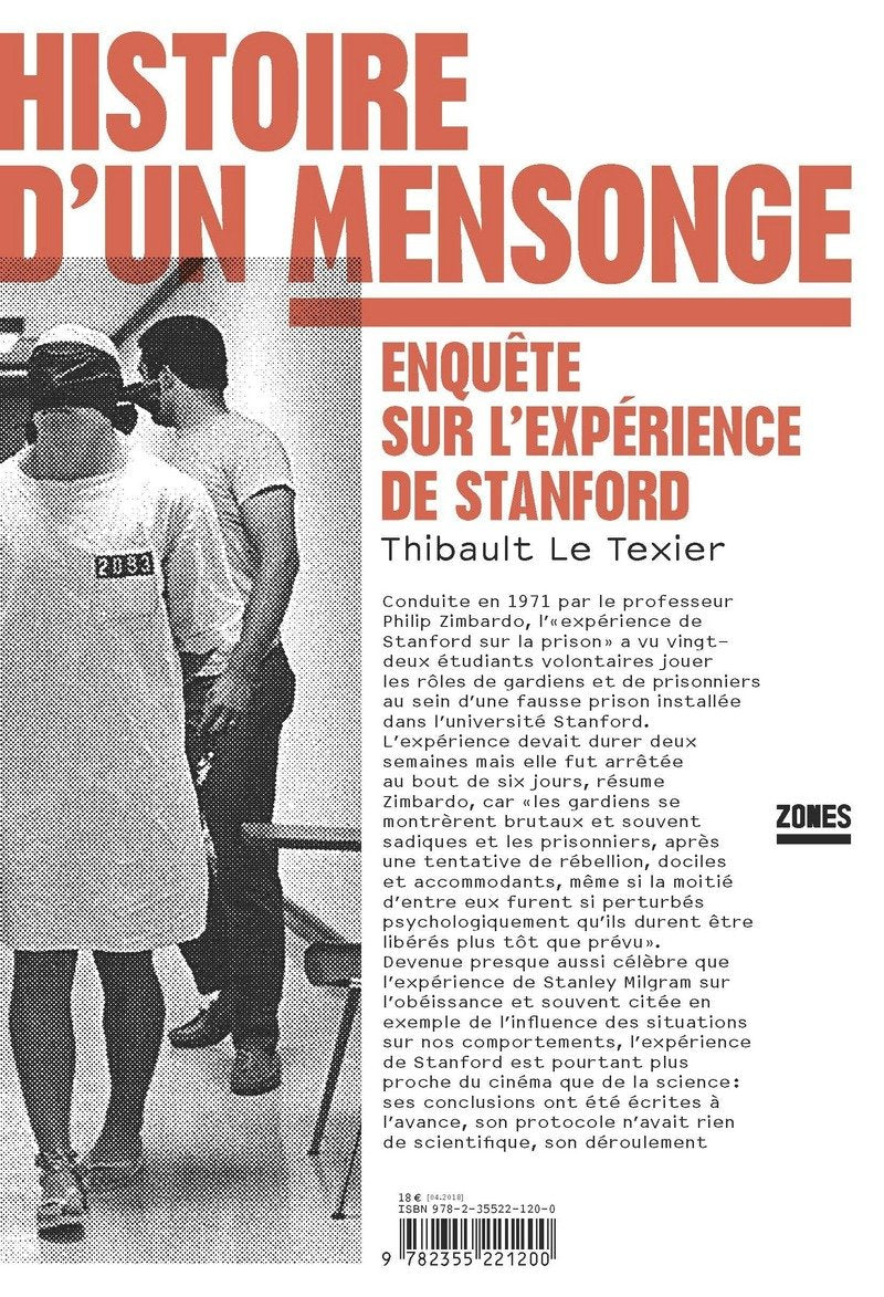 Histoire d'un mensonge: Enquête sur l'expérience de Stanford book