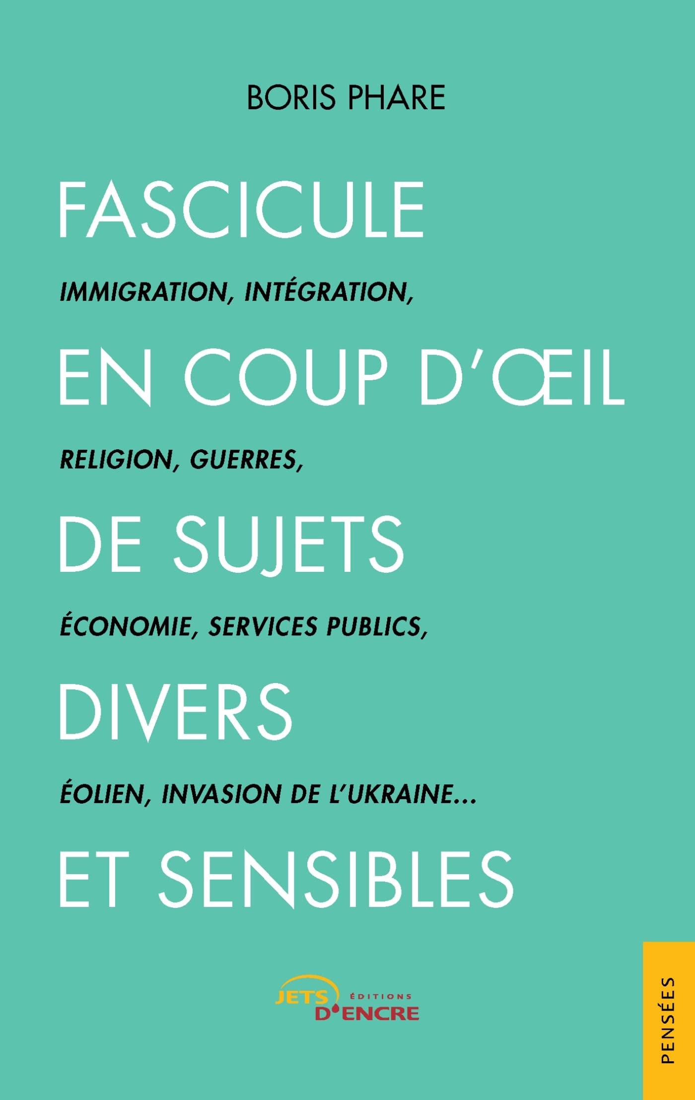 Fascicule en coup d'oeil de sujets divers et sensibles book