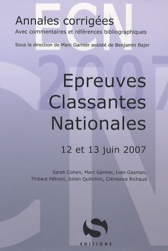 Epreuves Classantes Nationales: 12 et 13 Juin 2007 book