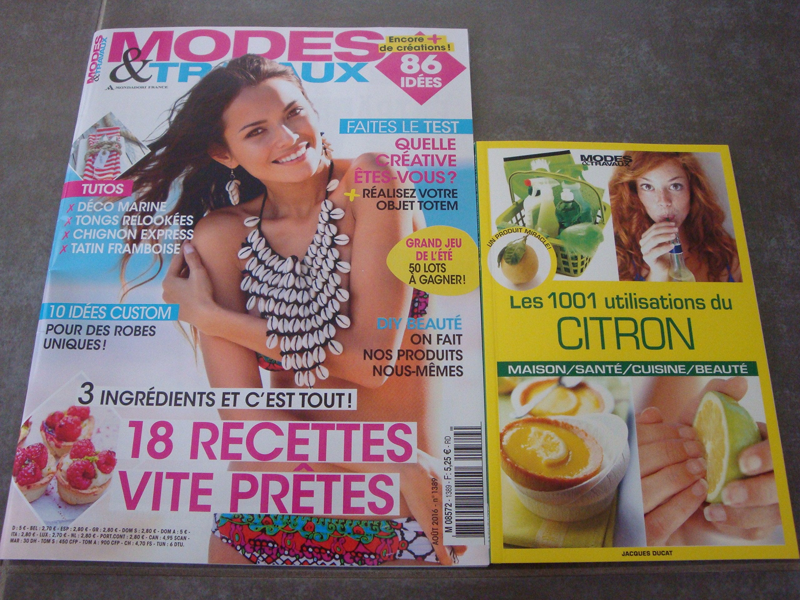 LES 1001 UTILISATIONS DU CITRON (UN PRODUIT MIRACLE !) + LE MAGAZINE MODES & TRAVAUX N°1389 !! Books