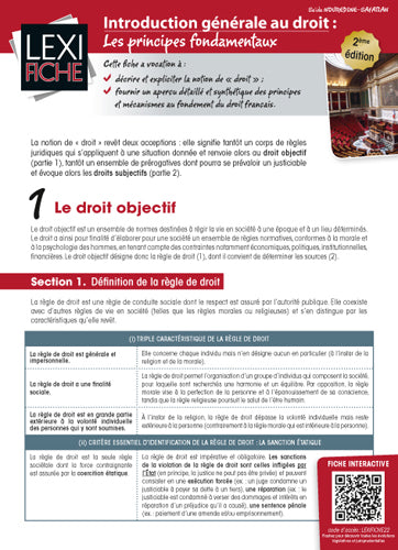 Introduction générale au droit : les principes fondamentaux Law