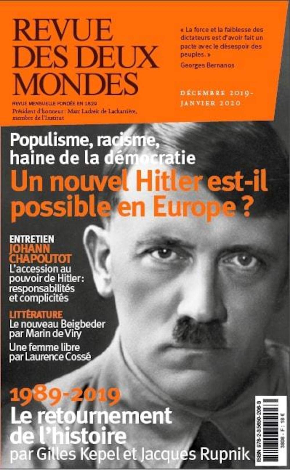 Revue des Deux Mondes Décembre 2019: Hitler book