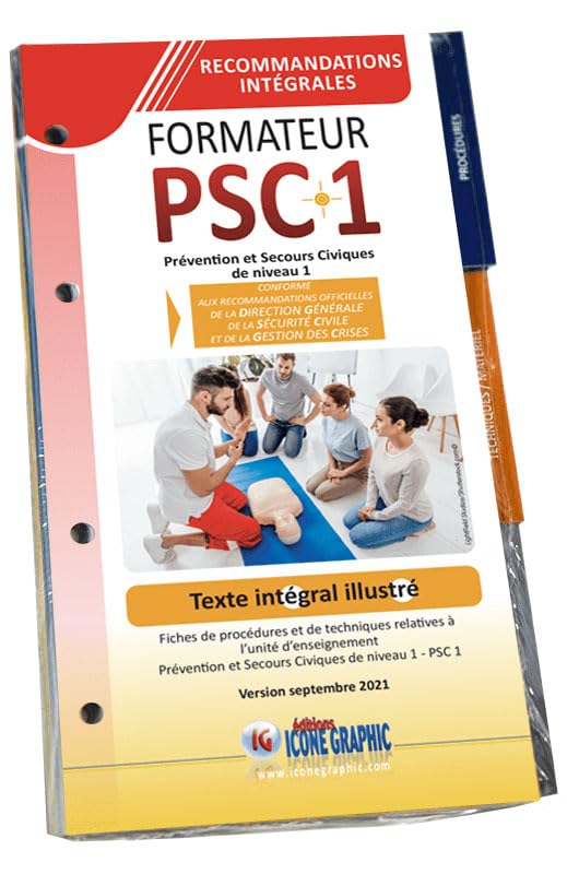 Classeur et fiches "Guide technique du formateur PSC1 Premiers Secours Civiques de niveau 1": Prévention et Secours civiques de niveau 1 Business, Finance & Career