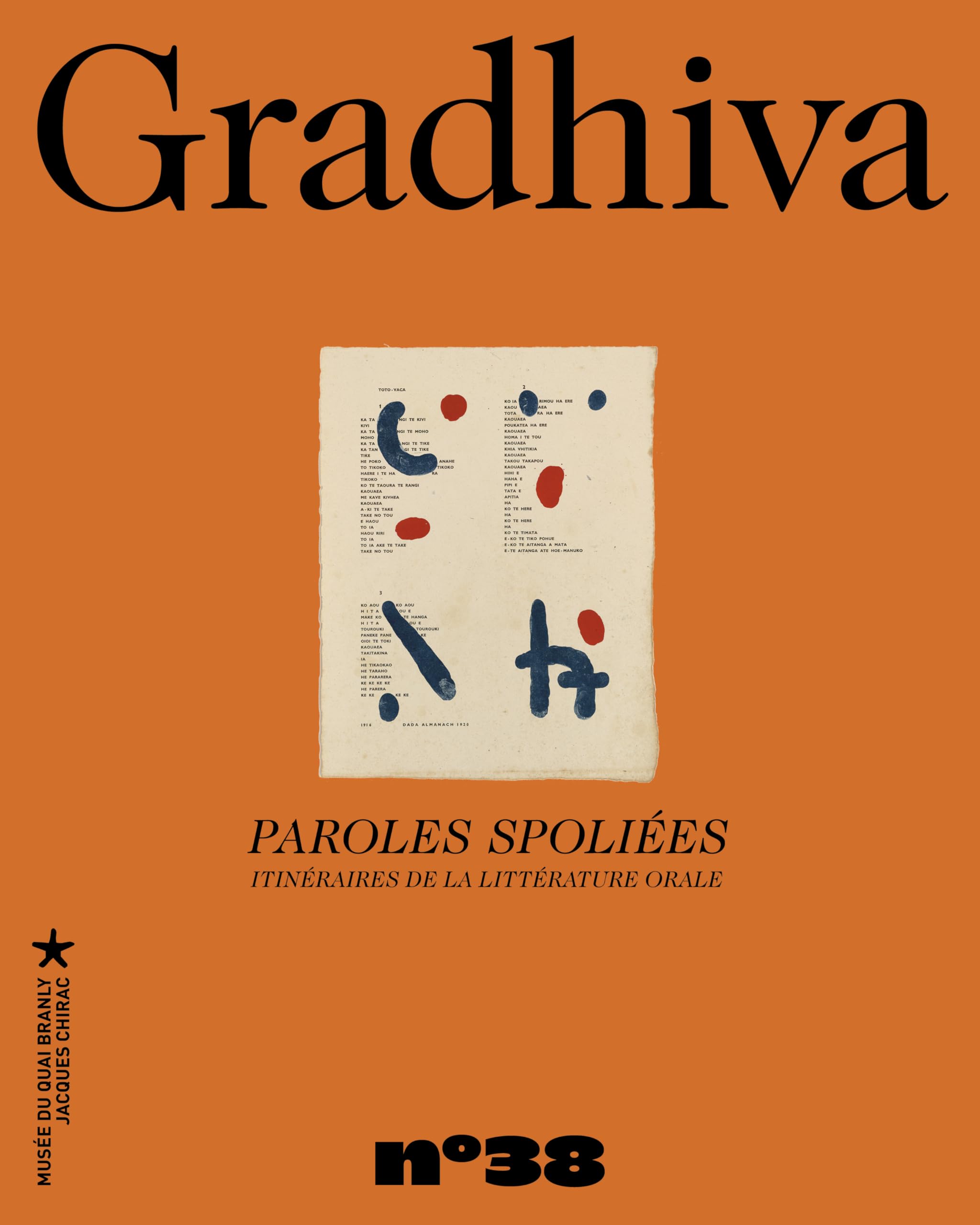 Gradhiva n°38 - Paroles spoliées: GRADHIVA N 38 (38) book