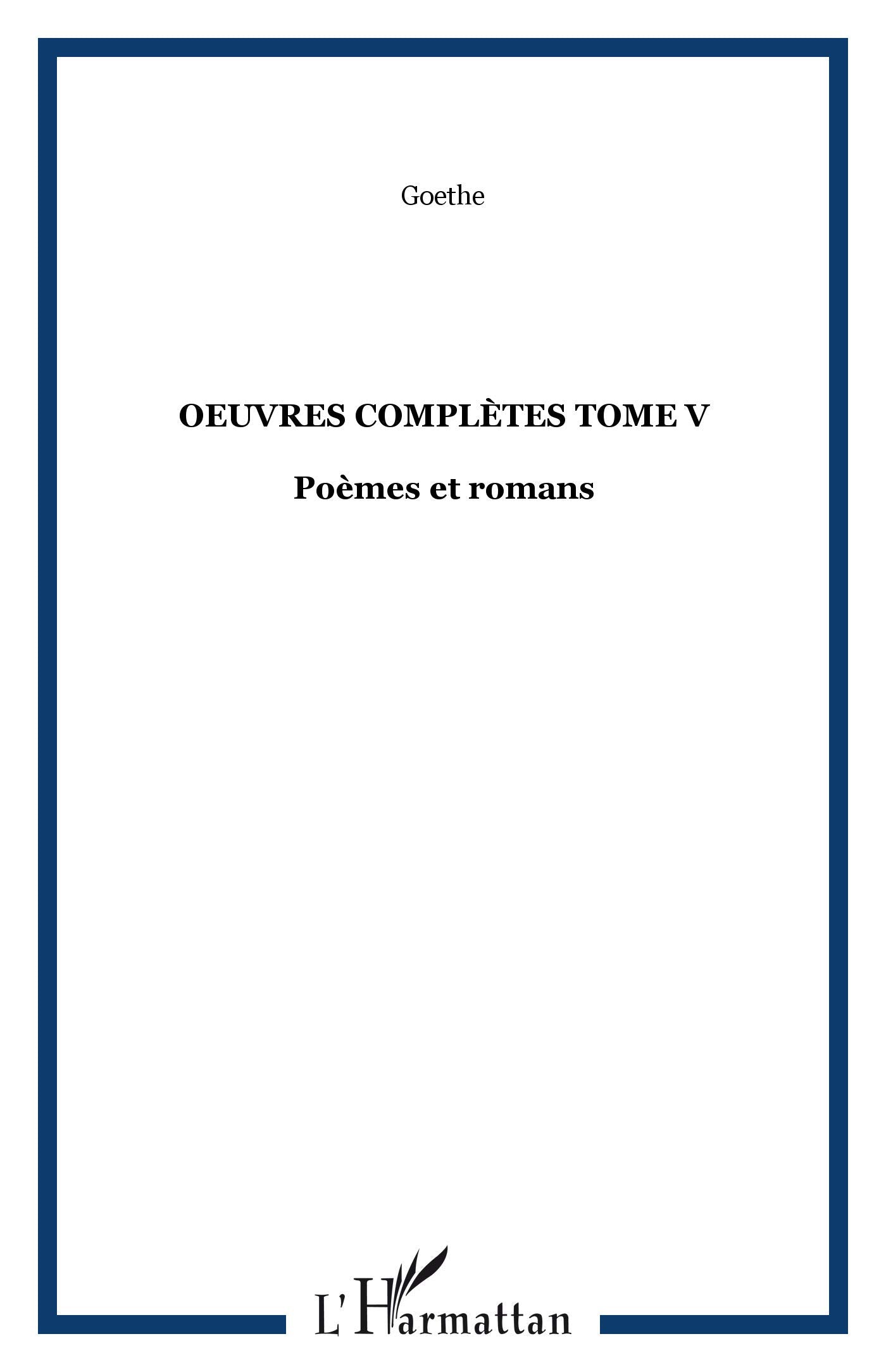 Oeuvres Completes (T V) Poemes et Romans book