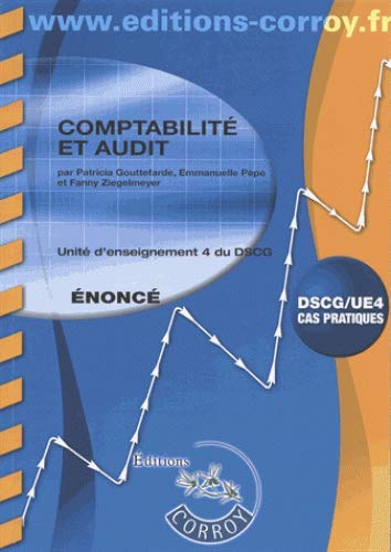 Comptabilité et audit : unité d'enseignement 4 du DSCG, cas pratiques : énoncé book