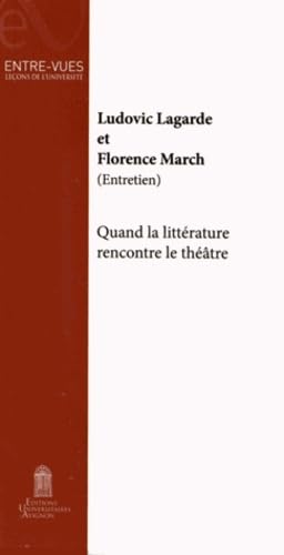 Quand la littérature rencontre le théâtre book