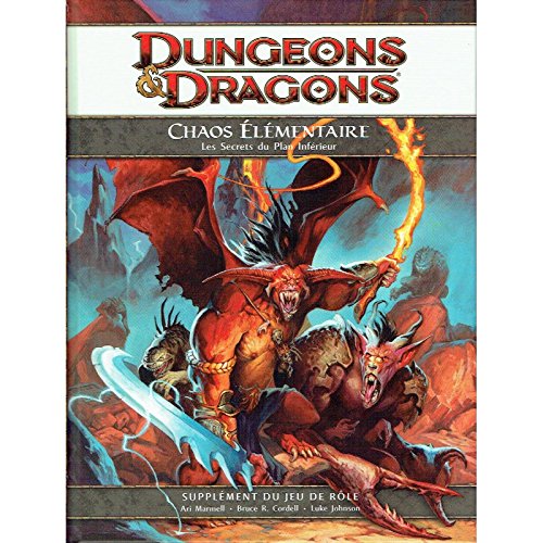 Play Factory Dungeons & Dragons Chaos Elémentaire Les Secrets du plan Inférieur Supplément du jeu de rôle book