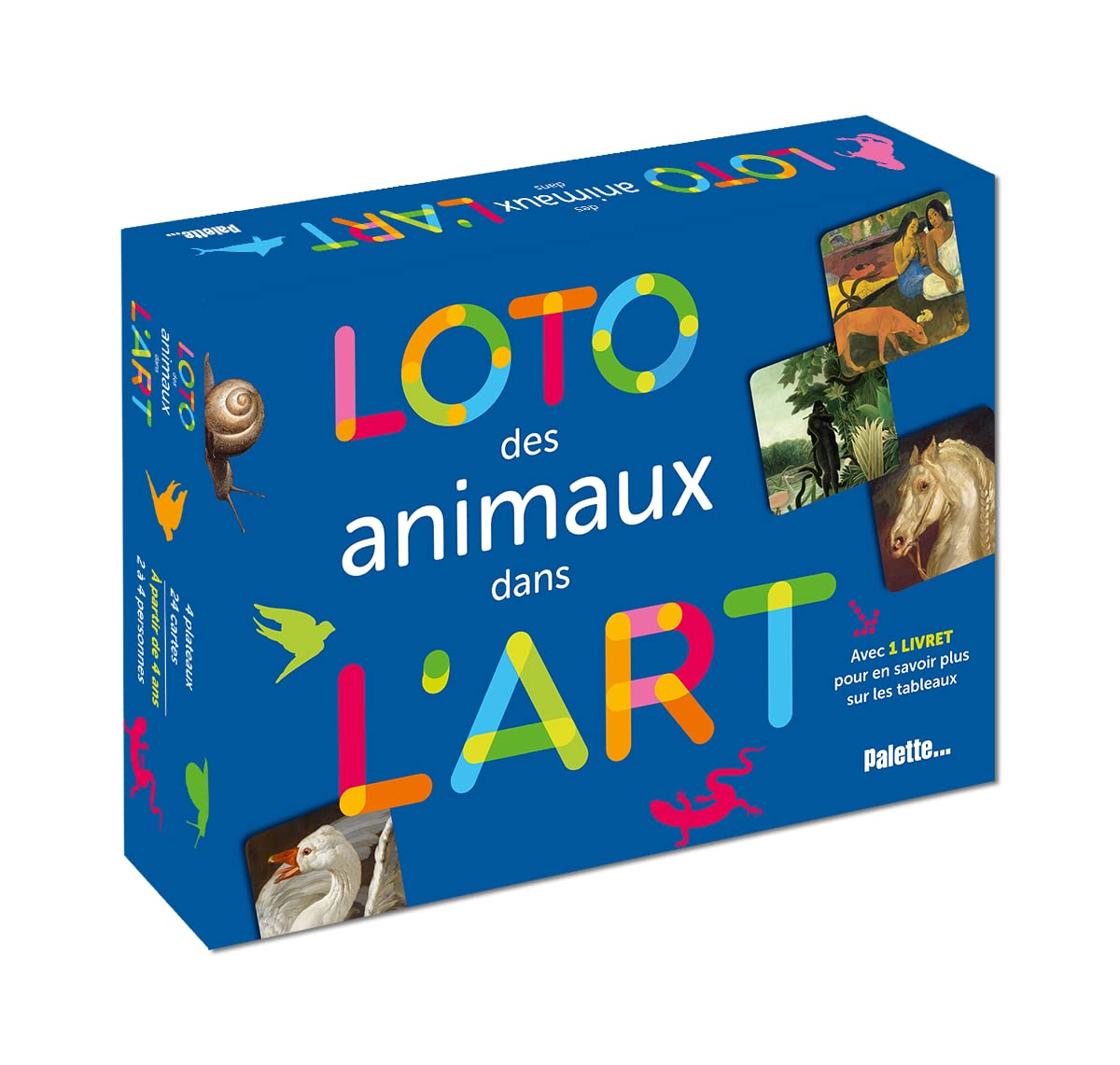 Loto des animaux dans l'art book