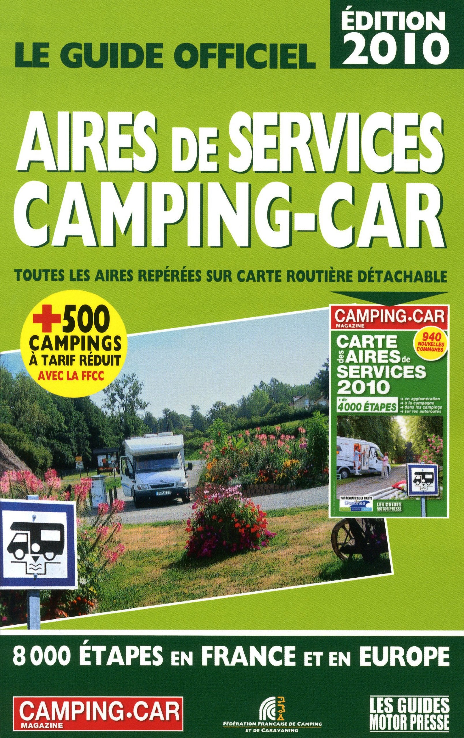 Le guide officiel Aires de services camping-car book