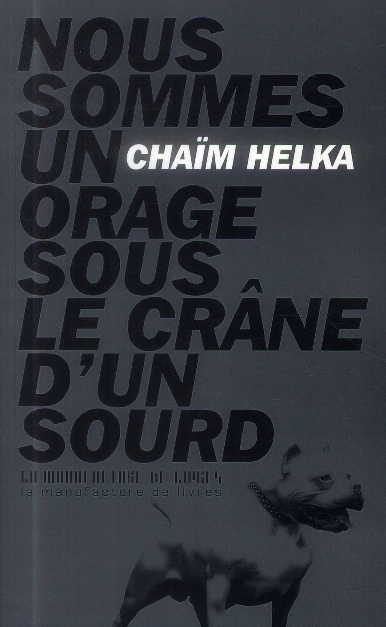 Nous sommes un orage sous le crâne d'un sourd (0000) book