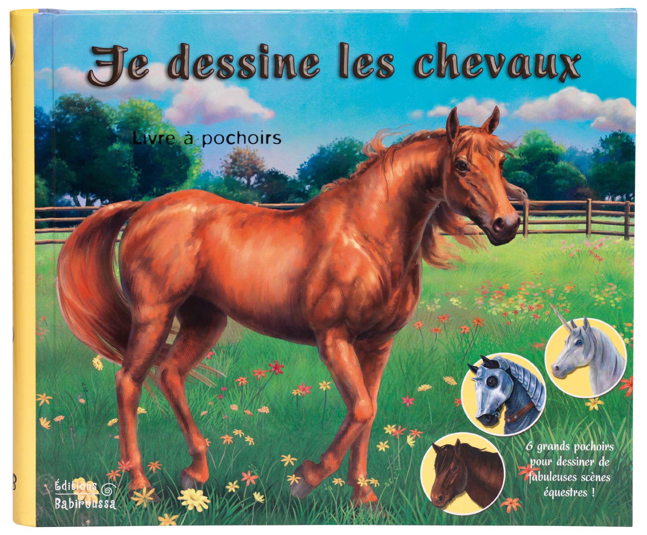 Je dessine les chevaux: Livre à pochoir book