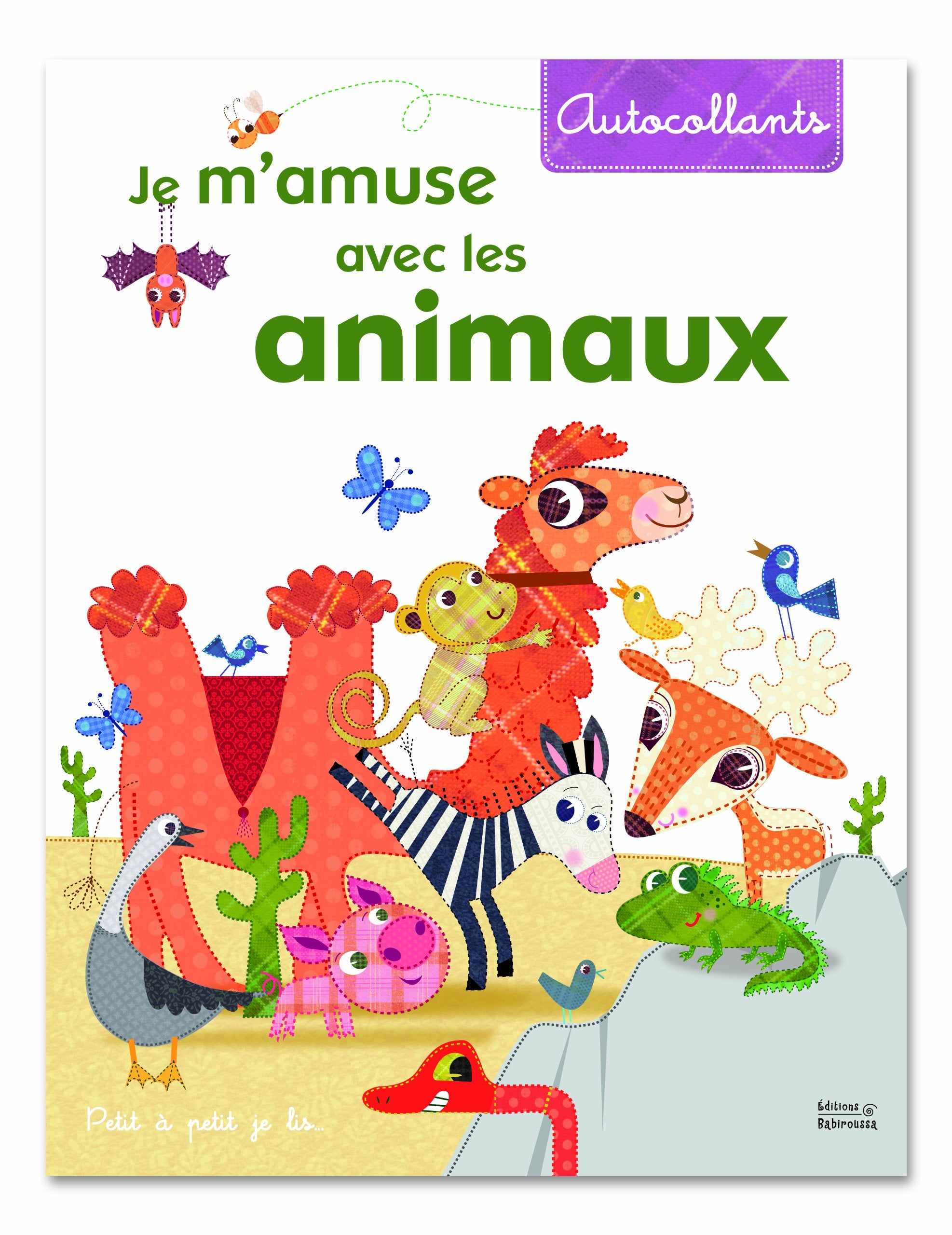Je m'amuse avec les animaux: Autocollants book