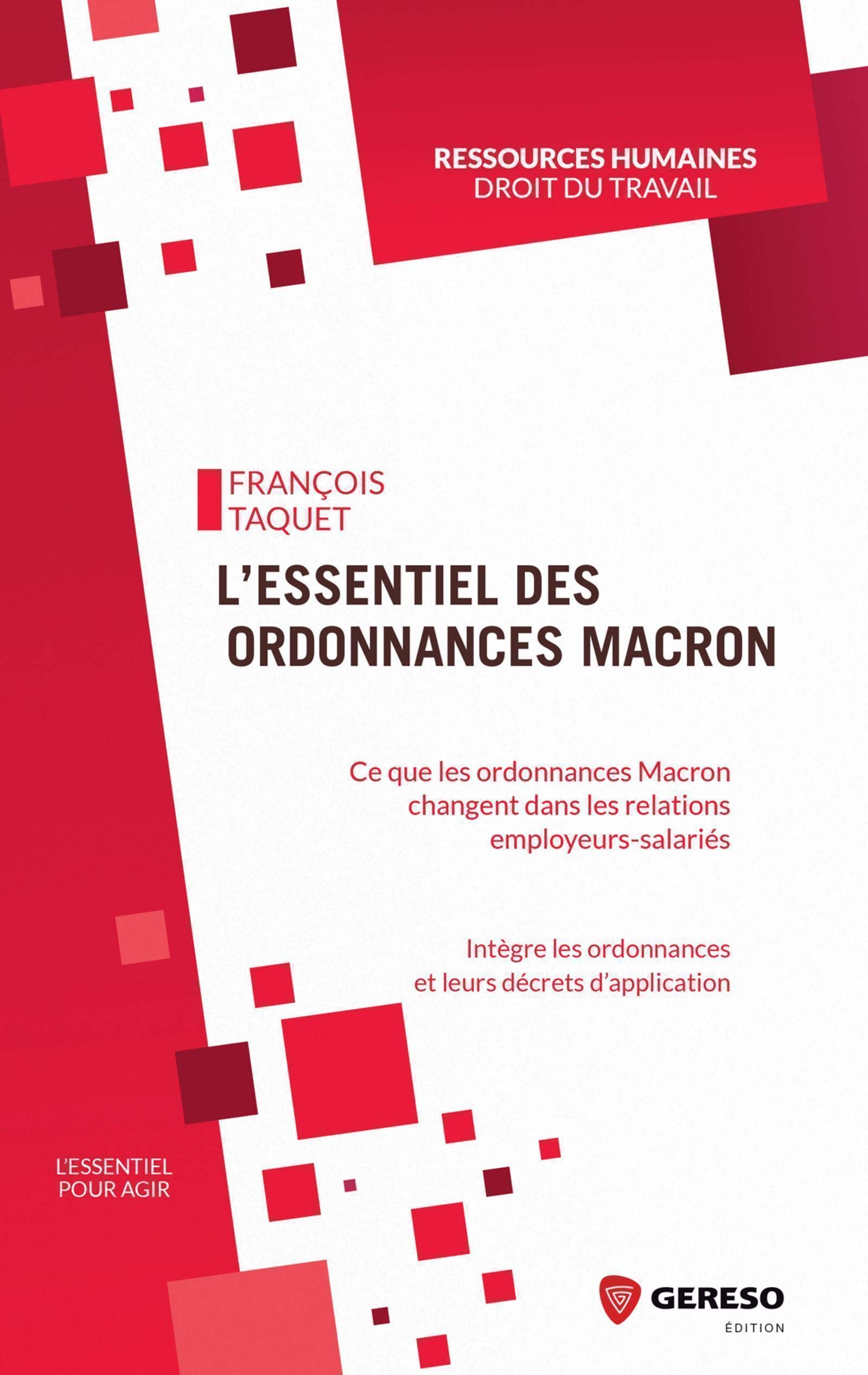 L'essentiel des ordonnances Macron: Ce que les ordonnances Macron vont changer dans les relations employeurs-salariés. Intègre les ordonnances et leurs décrets d'application Business, Finance & Career