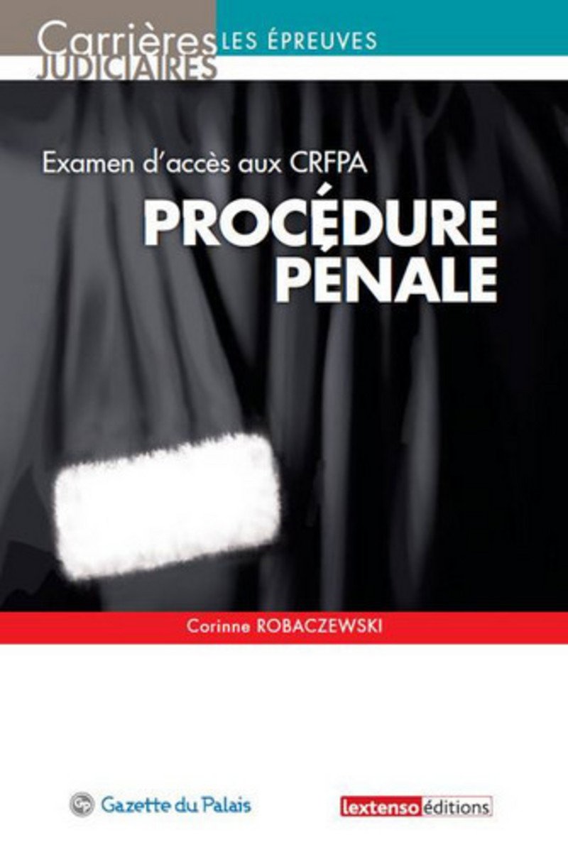 Procédure pénale. Examen d'accès au CRFPA book