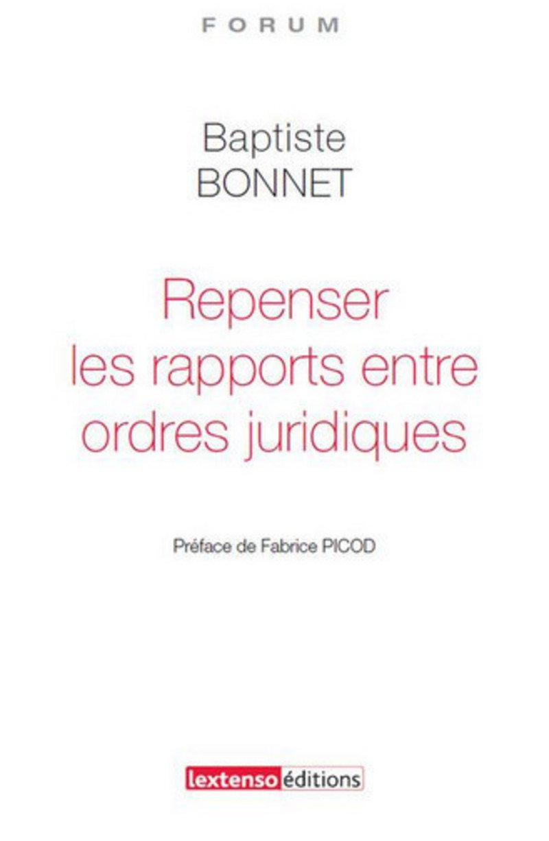 Repenser les rapports entre ordres juridiques book