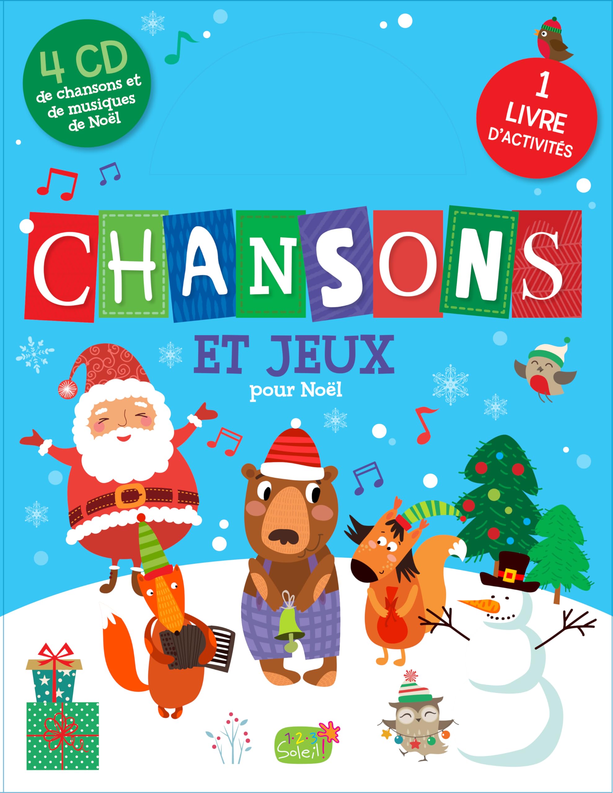 CHANSONS ET JEUX POUR NOEL + 4 CD AUDIO (60 CHANSONS) Tiptoi & Games