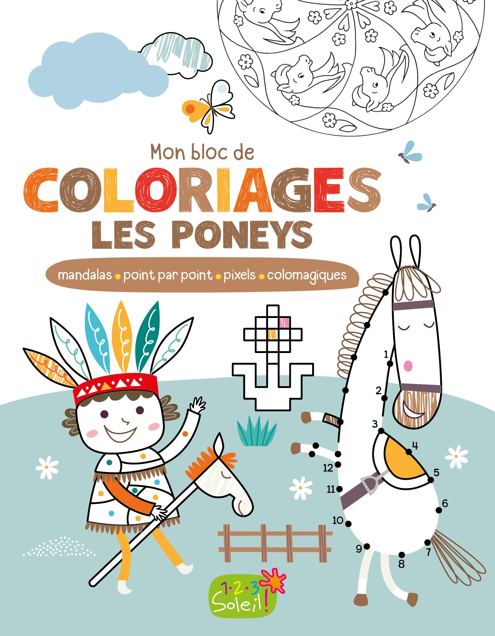 MON BLOC DE COLORIAGES LES PONEYS book