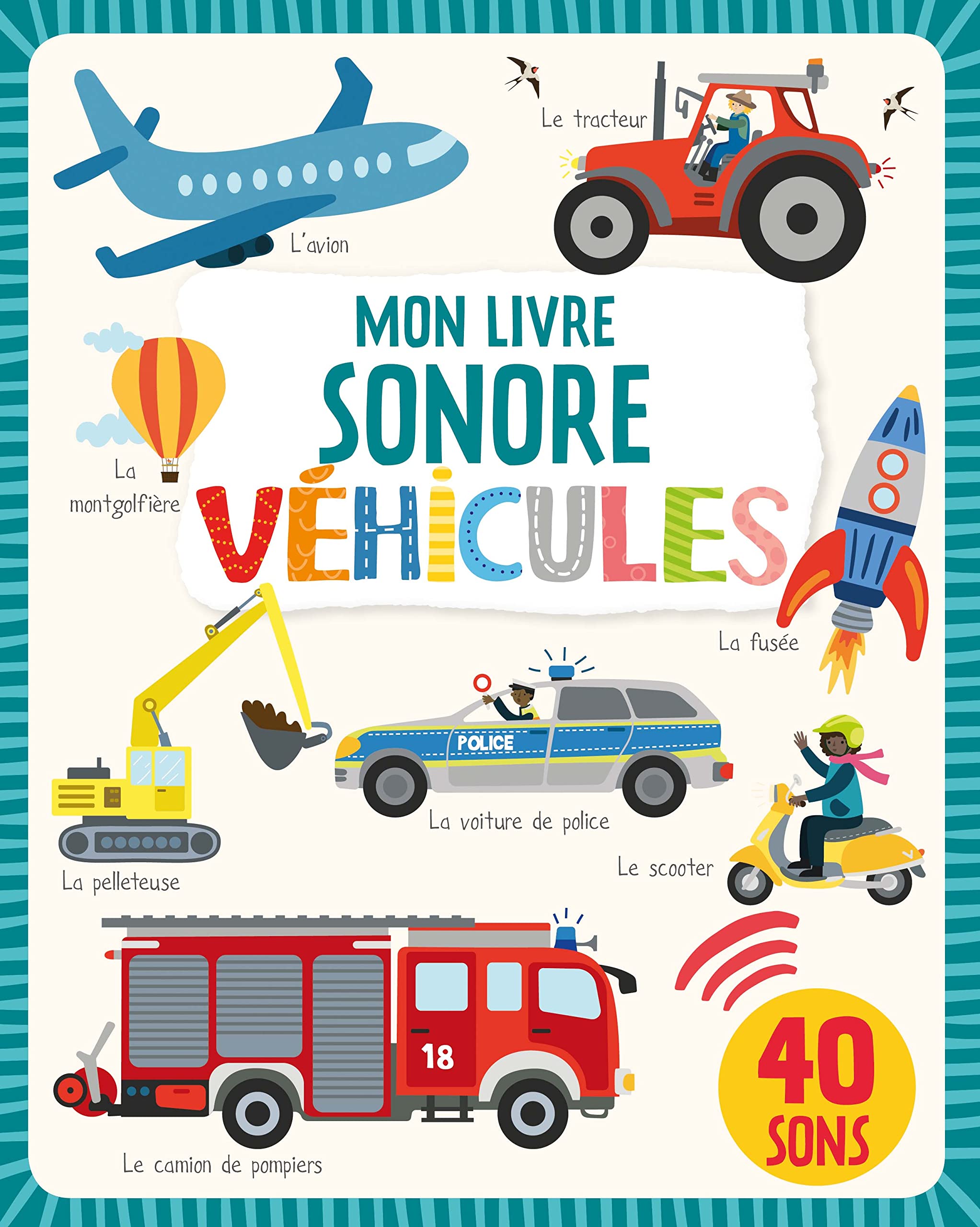 Mon livre sonore - Véhicules book